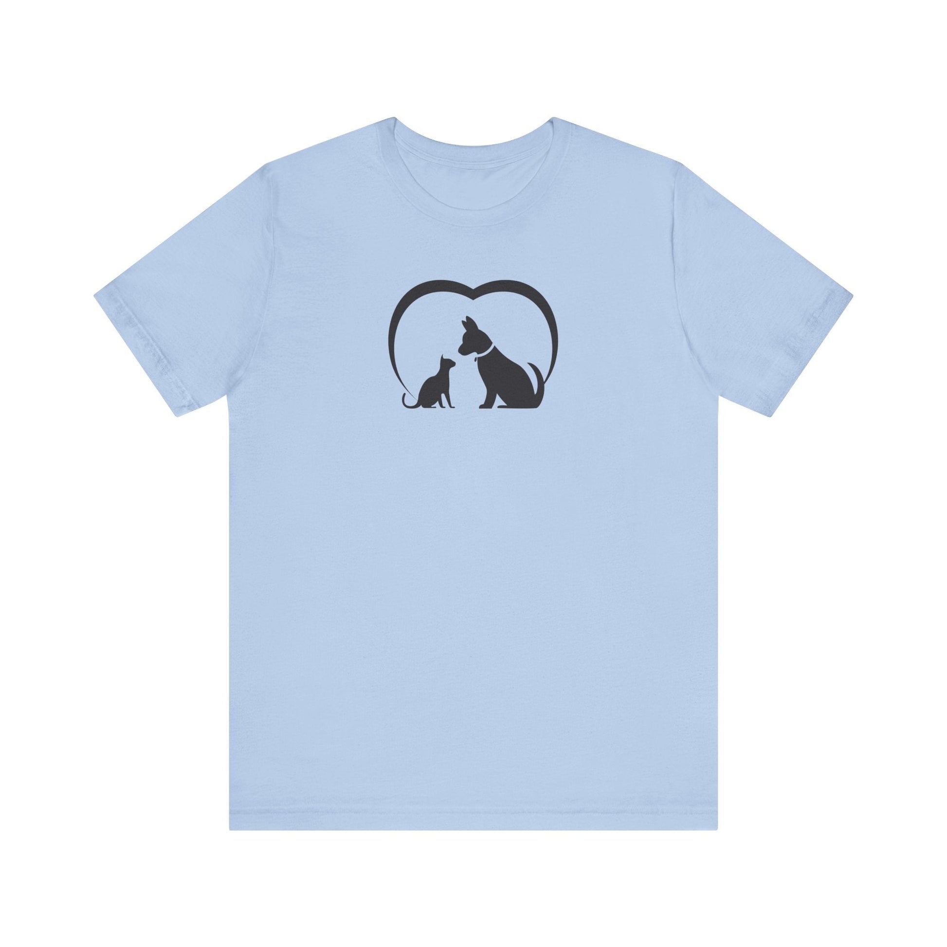 Dog Cat Love Unisex Jersey Short Sleeve Tee - T-Shirt - EpiAl's Shop