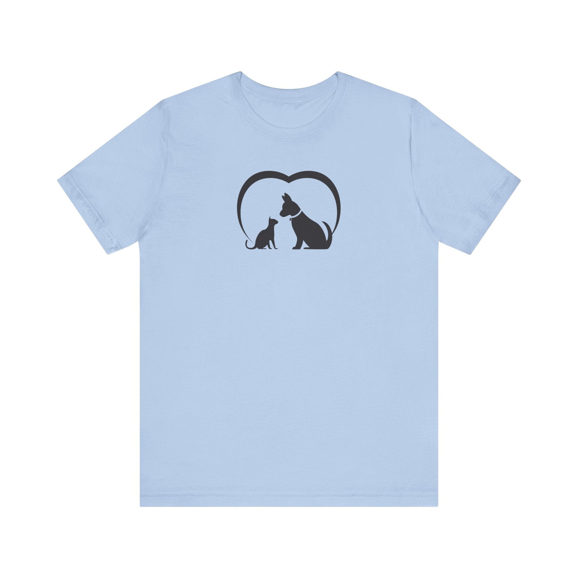 Dog Cat Love Unisex Jersey Short Sleeve Tee - T-Shirt - EpiAl's Shop
