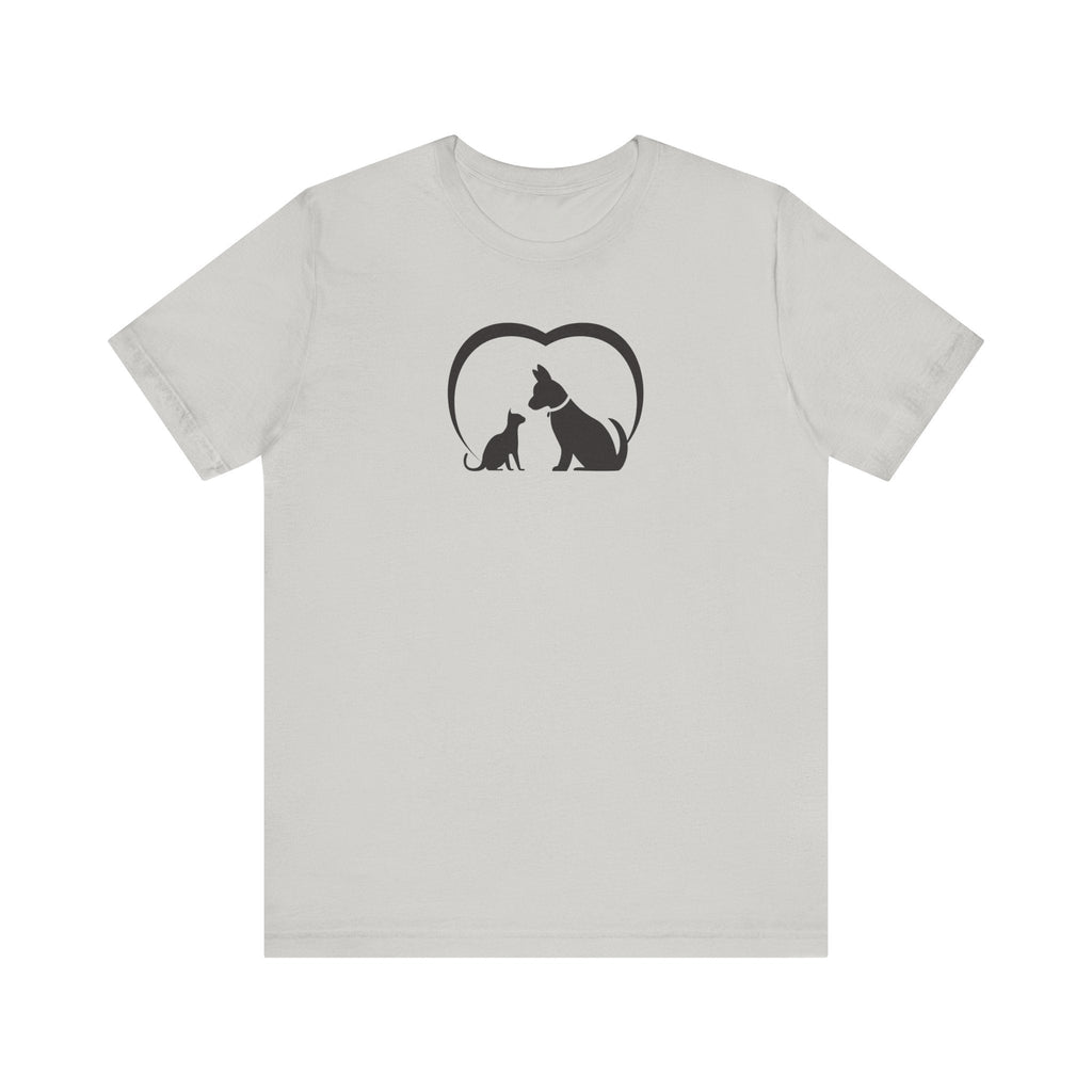 Dog Cat Love Unisex Jersey Short Sleeve Tee - T-Shirt - EpiAl's Shop