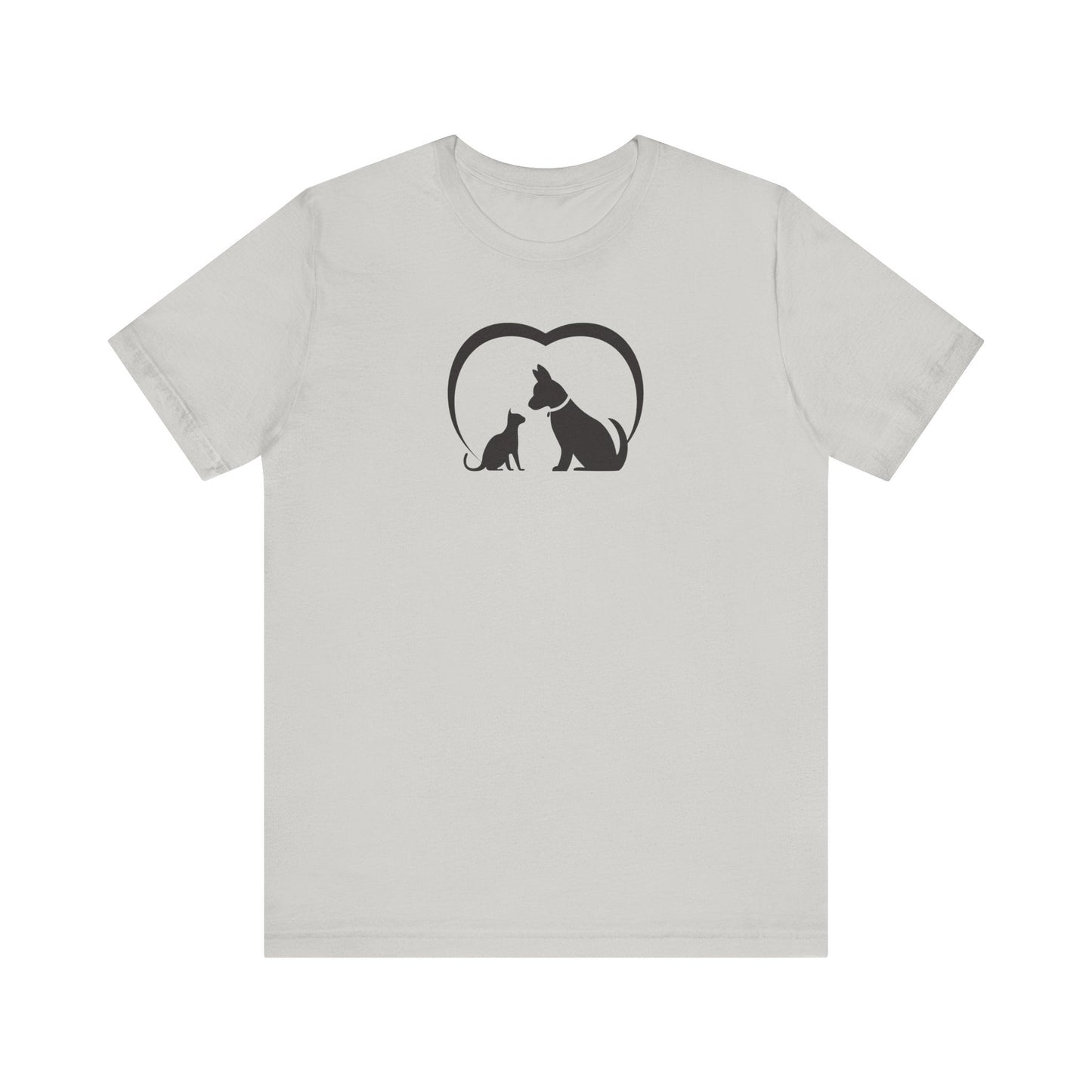 Dog Cat Love Unisex Jersey Short Sleeve Tee - T-Shirt - EpiAl's Shop
