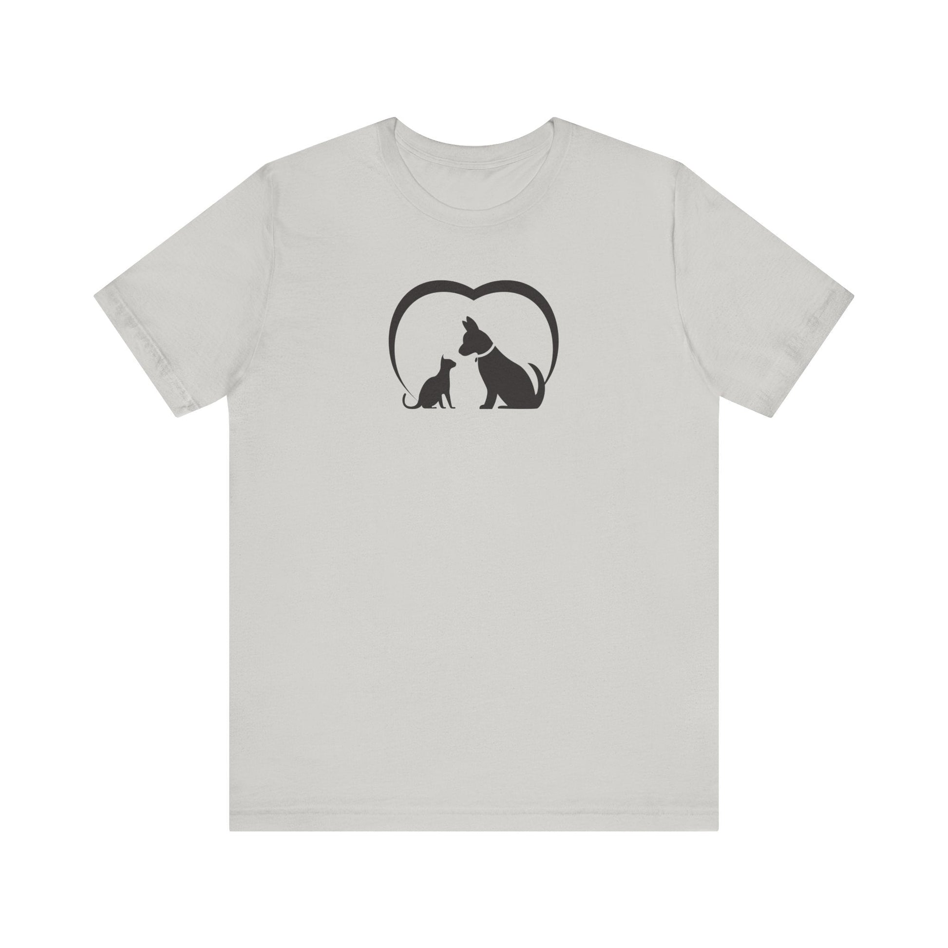 Dog Cat Love Unisex Jersey Short Sleeve Tee - T-Shirt - EpiAl's Shop