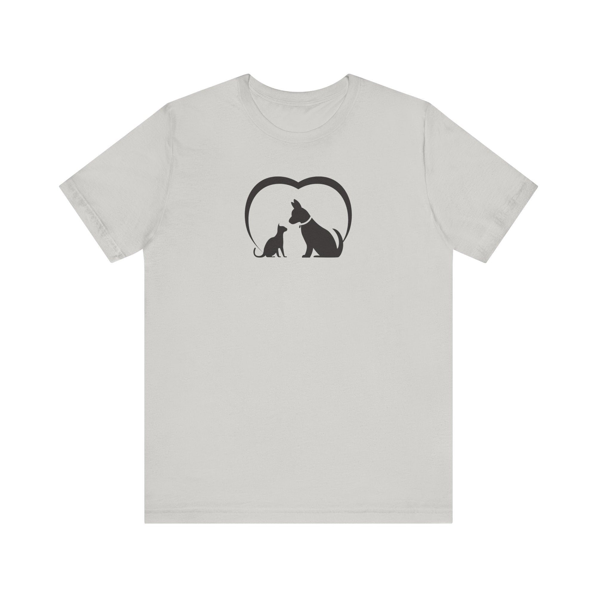Dog Cat Love Unisex Jersey Short Sleeve Tee - T-Shirt - EpiAl's Shop
