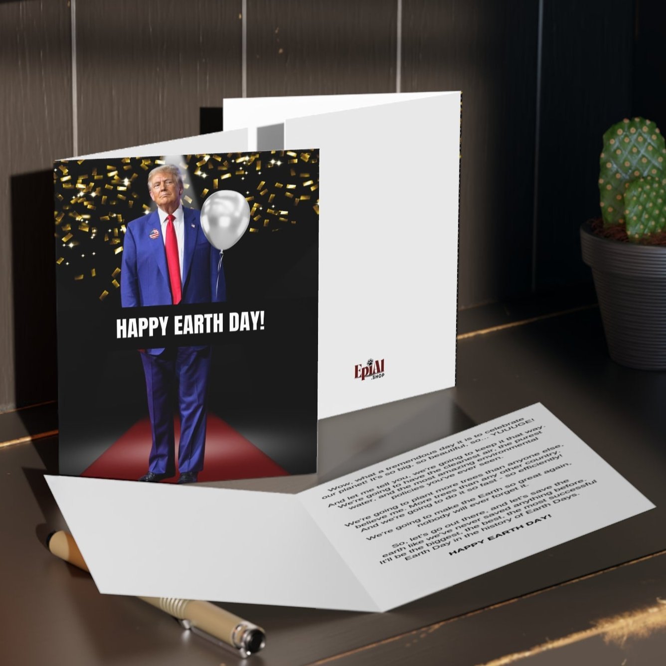 Donald Trump Earth Day Greeting Cards (8, 16, and 24 pcs) - Paper Products, Greeting Cards - EpiAl's Shop