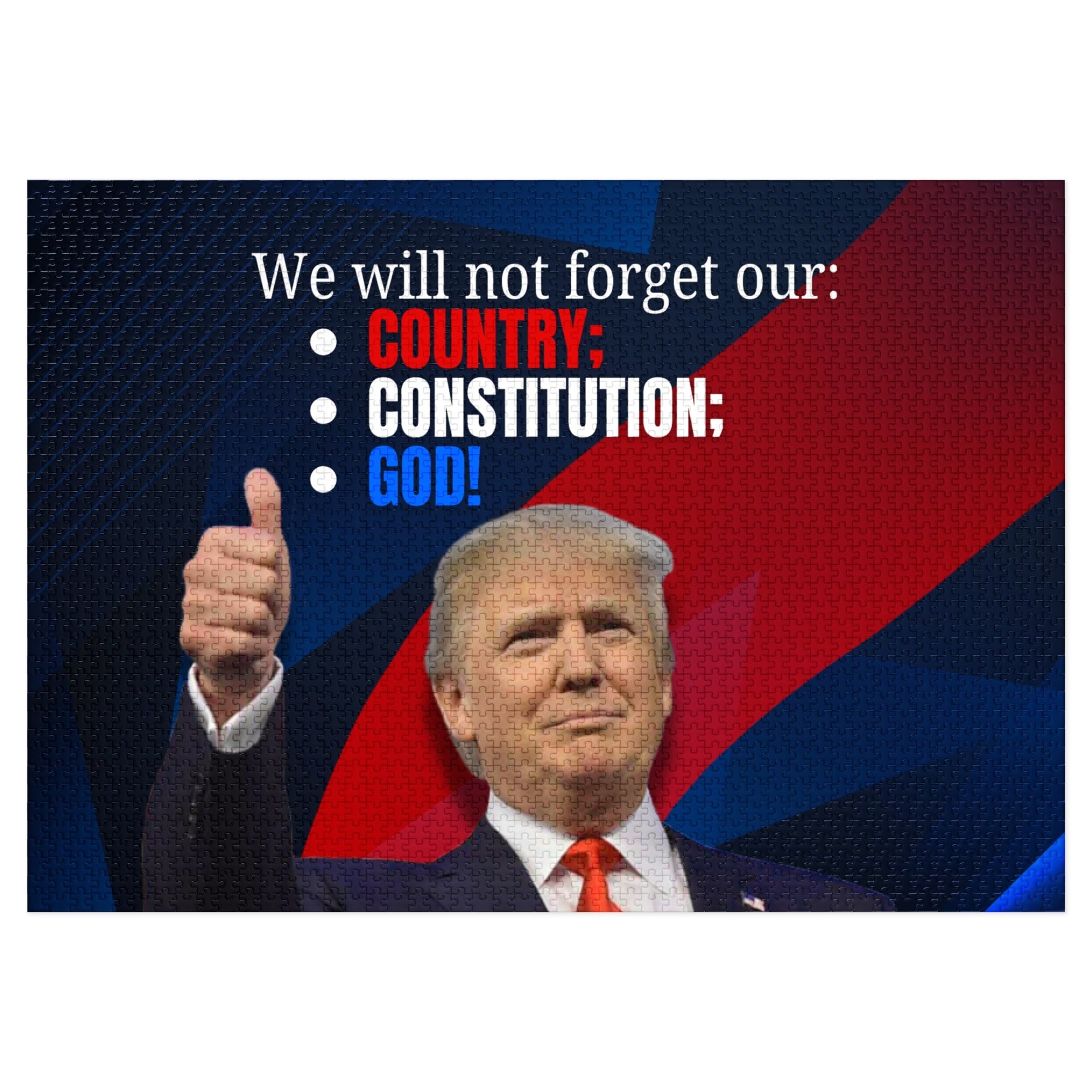 Donald Trump Jigsaw Puzzle with Tin - Toys & Games, Puzzles - EpiAl's Shop