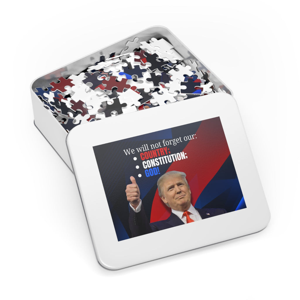 Donald Trump Jigsaw Puzzle with Tin - Toys & Games, Puzzles - EpiAl's Shop