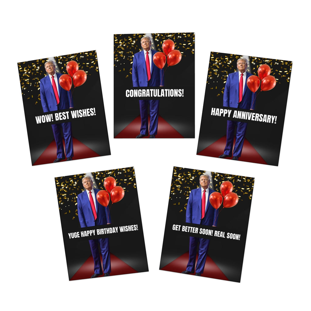 Donald Trump Multi - Design Greeting Cards (5 - Pack) - Paper Products, Greeting Cards - EpiAl's Shop