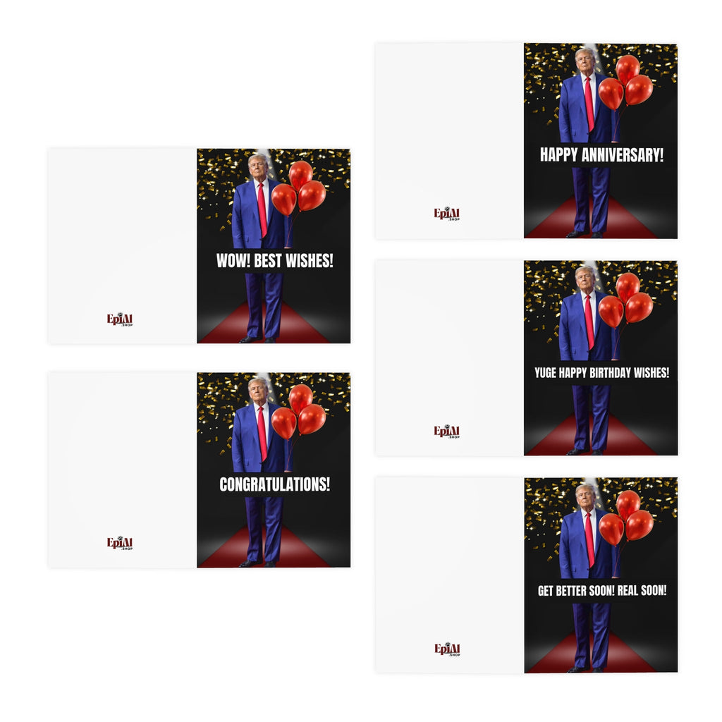 Donald Trump Multi - Design Greeting Cards (5 - Pack) - Paper Products, Greeting Cards - EpiAl's Shop
