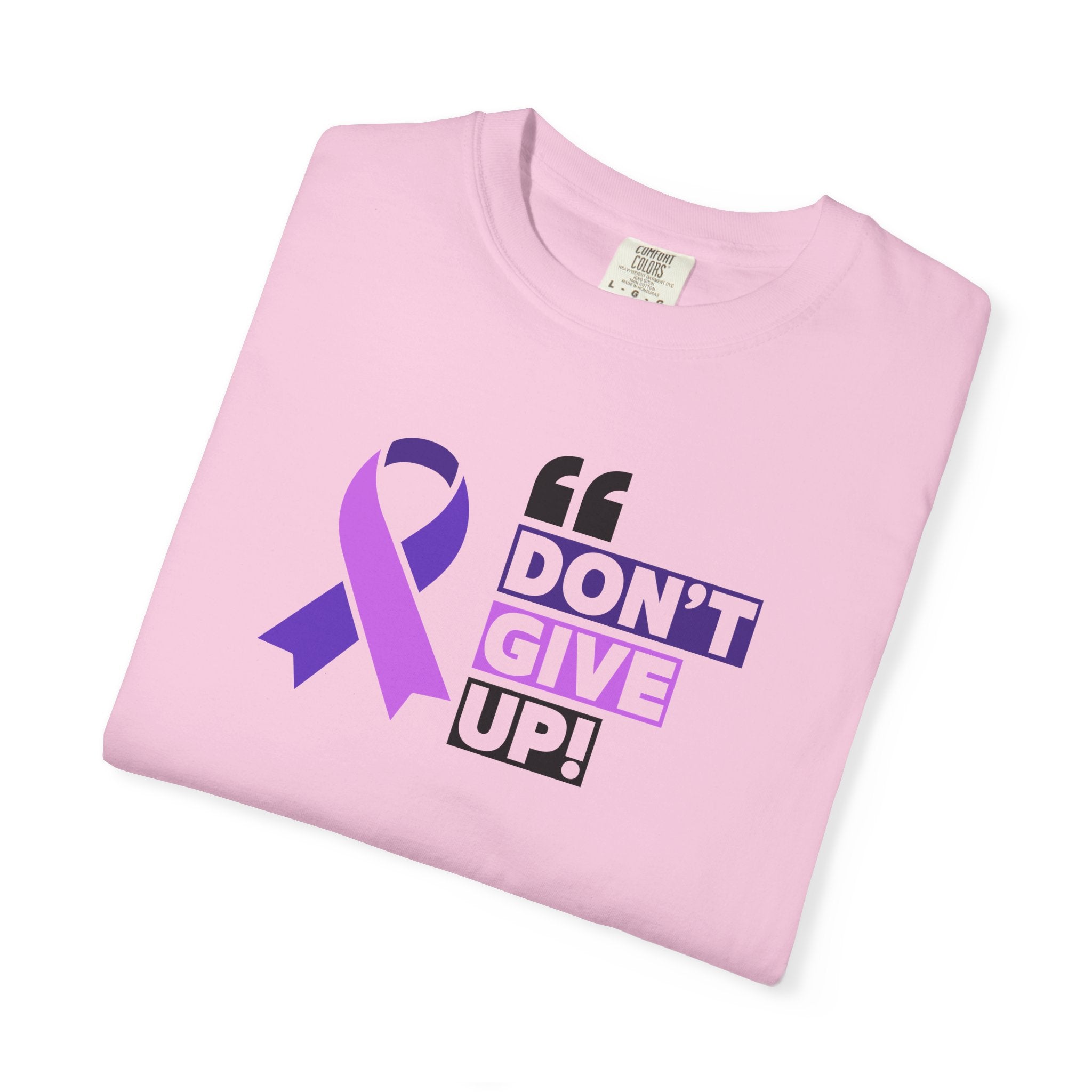 Don't Give Up Unisex Garment - Dyed T-Shirt for Epilepsy Awareness Tee - Clothing, T-shirts - EpiAl's Shop