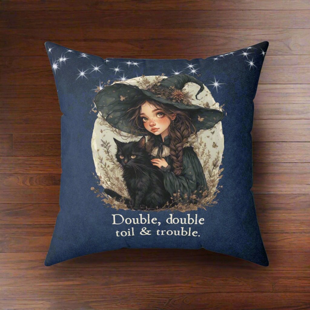 Double Double Toil & Trouble Decorative Pillow, Home Decor - Decor, Home, Pillows - EpiAl's Shop