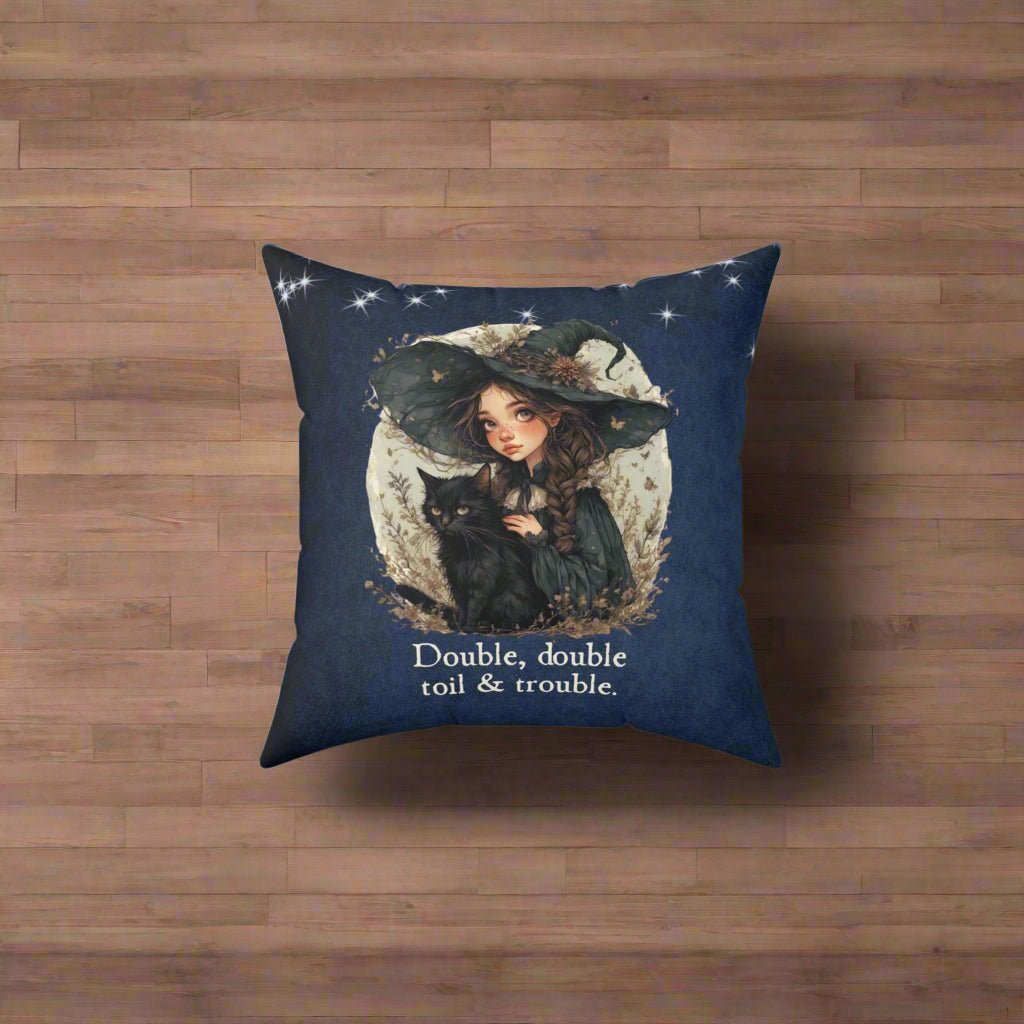 Double Double Toil & Trouble Decorative Pillow, Home Decor - Decor, Home, Pillows - EpiAl's Shop