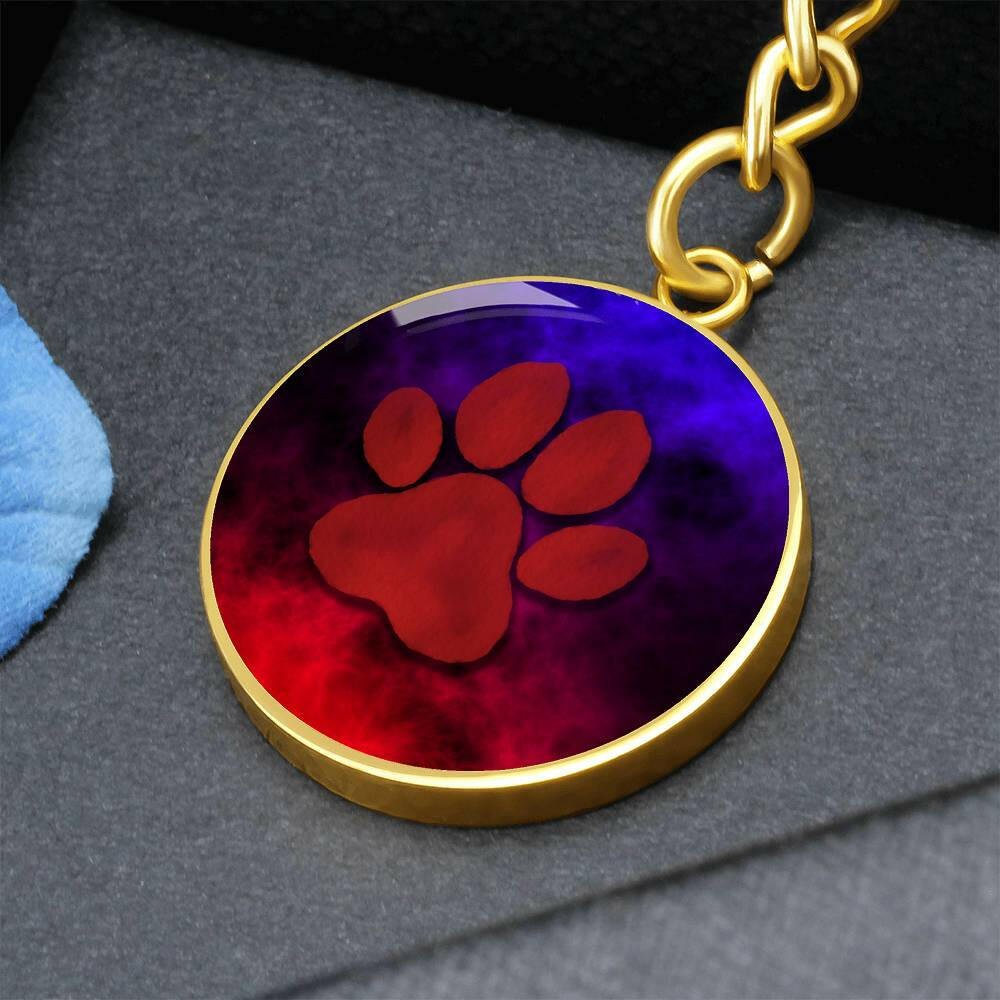 Dreamy Red Paw  Keychain - EpiAl's Shop