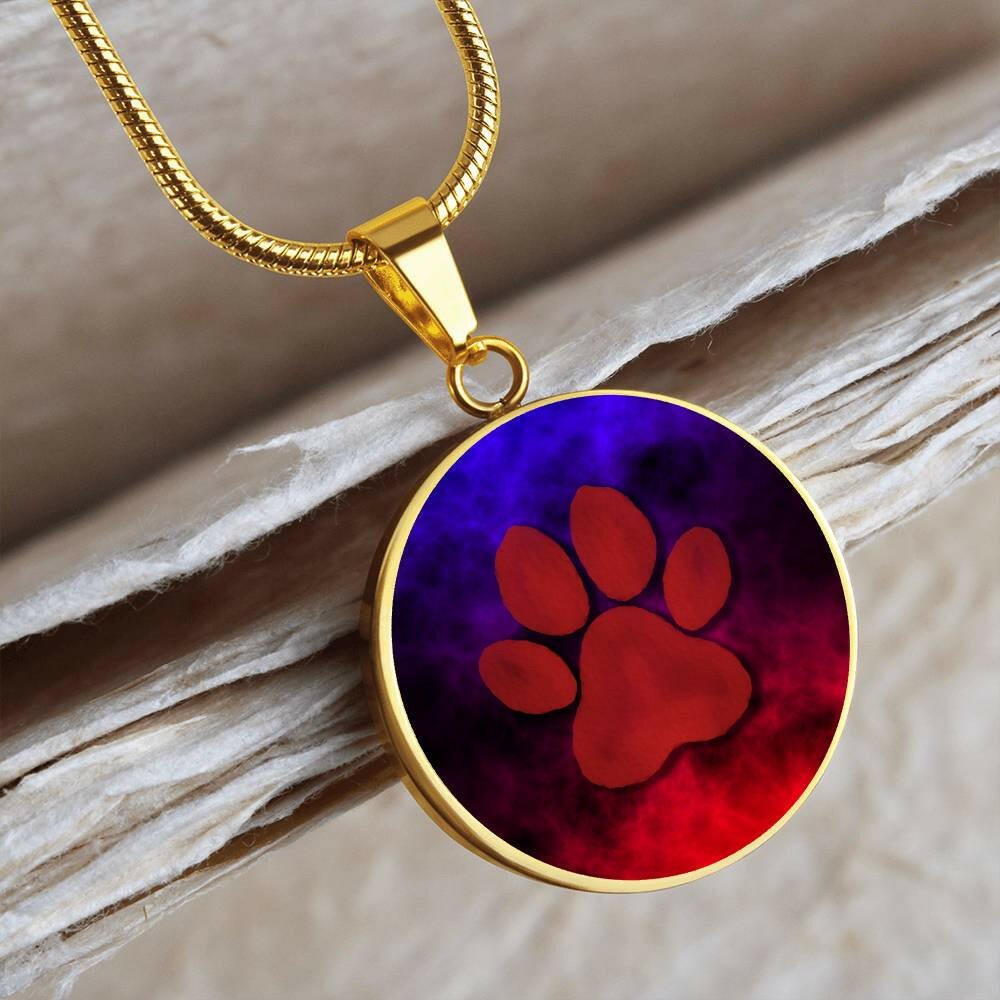 Dreamy Red Paw Necklace - Jewelry - Epileptic Al’s Shop