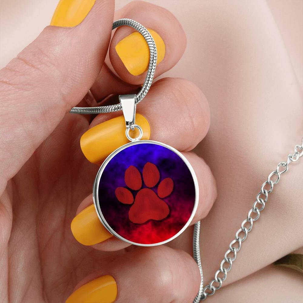 Dreamy Red Paw Necklace - Jewelry - Epileptic Al’s Shop