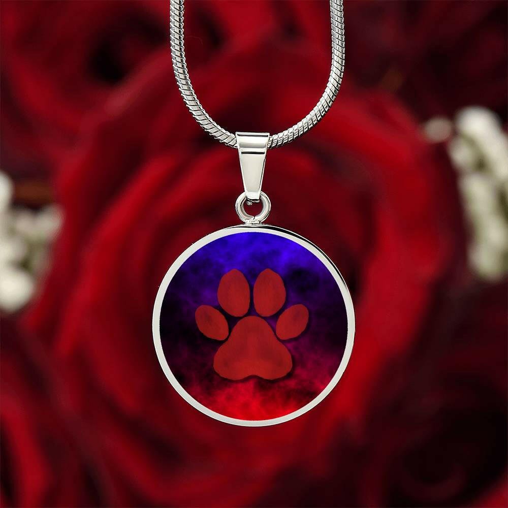 Dreamy Red Paw Necklace - Jewelry - Epileptic Al’s Shop