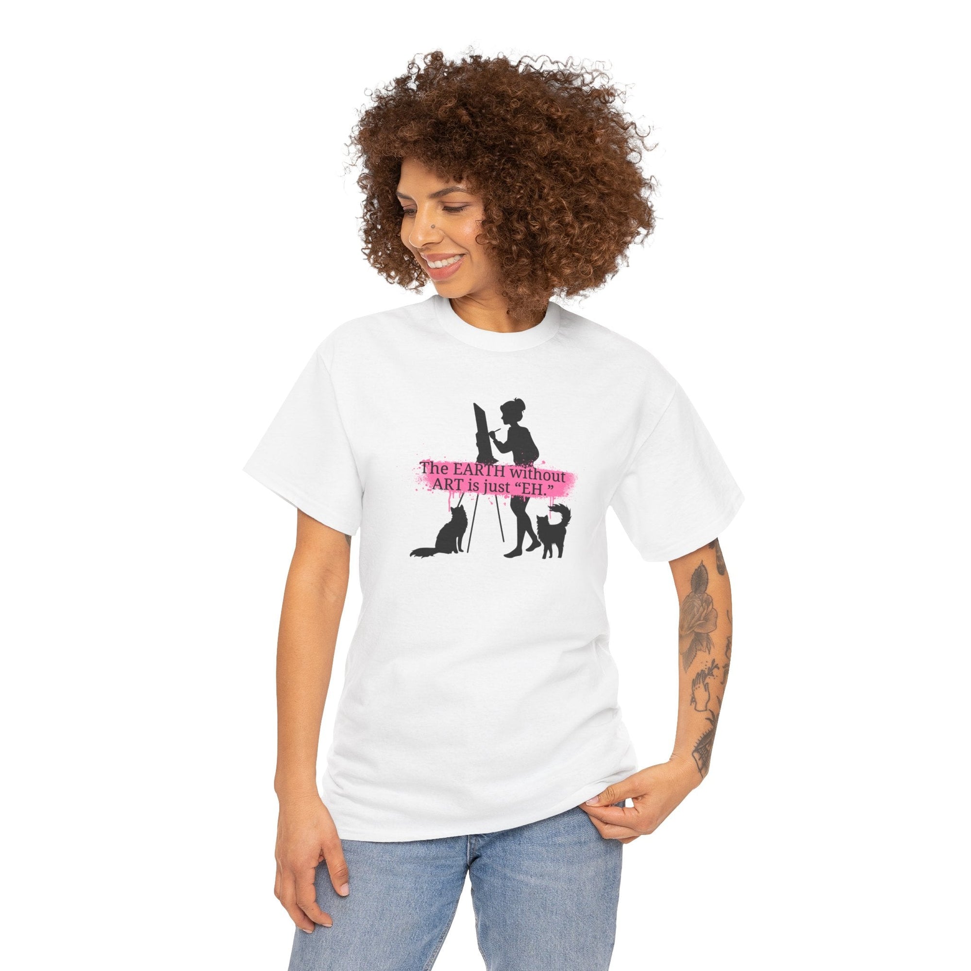 Earth Without Art Unisex Heavy Cotton Tee - T-Shirt - EpiAl's Shop