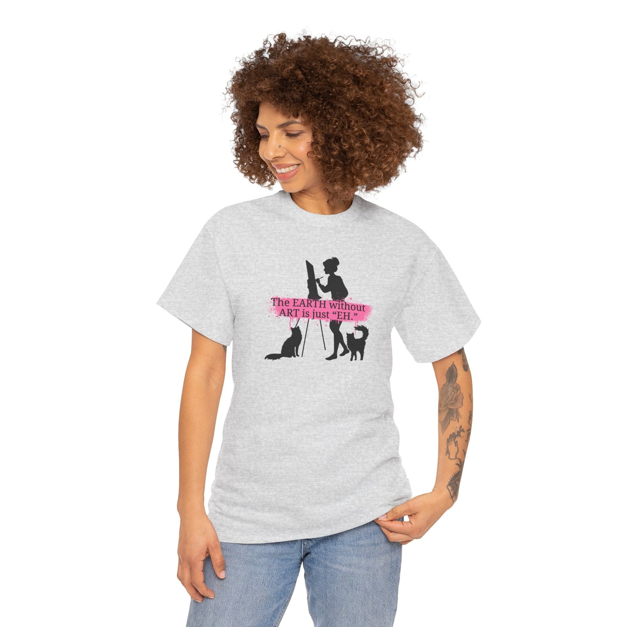 Earth Without Art Unisex Heavy Cotton Tee - T-Shirt - EpiAl's Shop