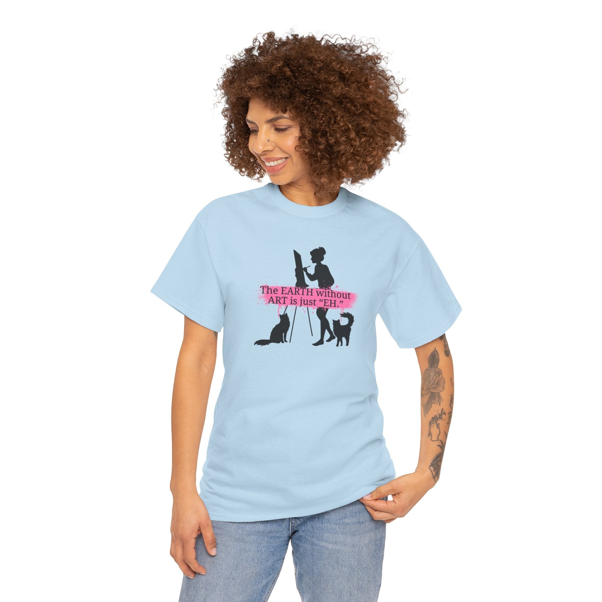 Earth Without Art Unisex Heavy Cotton Tee - T-Shirt - EpiAl's Shop