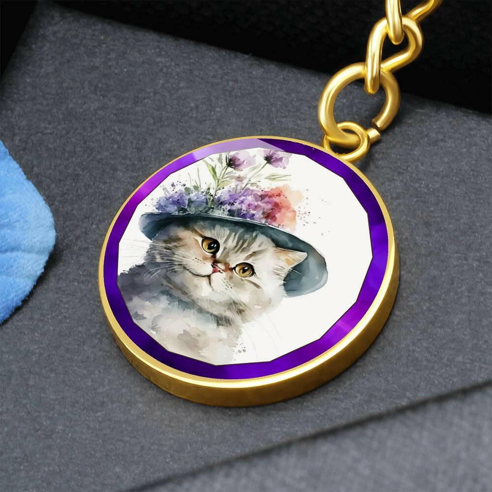 Easter Bonnet Kitty Keychain - EpiAl's Shop