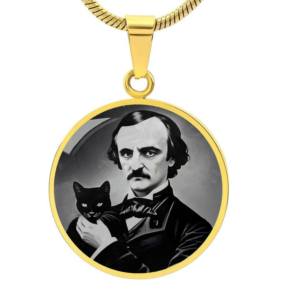 Edgar Allen Poe Cat Necklace - EpiAl's Shop
