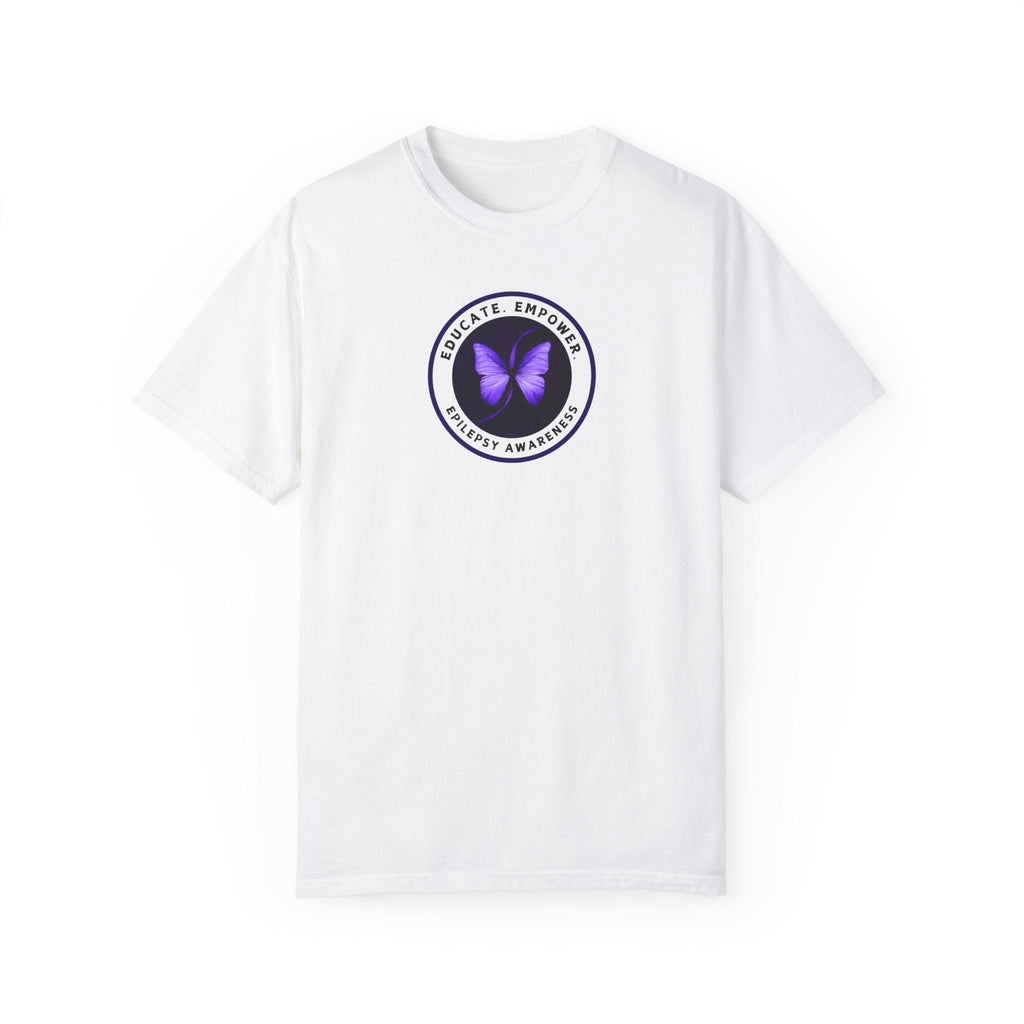 Educate Empower Epilepsy Awareness Unisex Garment - Dyed T - shirt - T - Shirt - Epileptic Al’s Shop