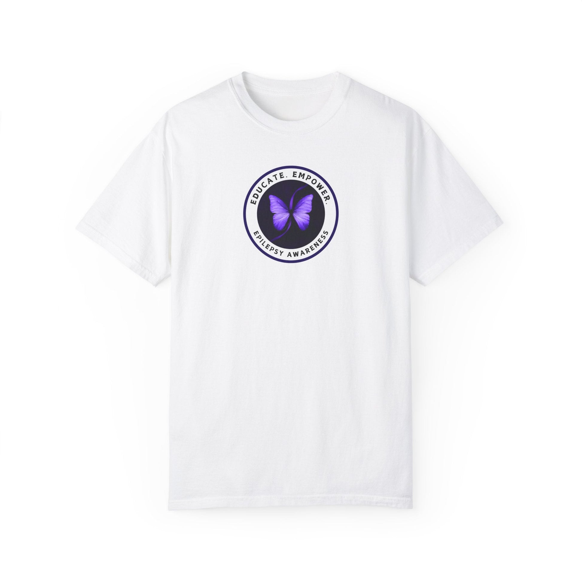 Educate Empower Epilepsy Awareness Unisex Garment - Dyed T - shirt - T - Shirt - Epileptic Al’s Shop