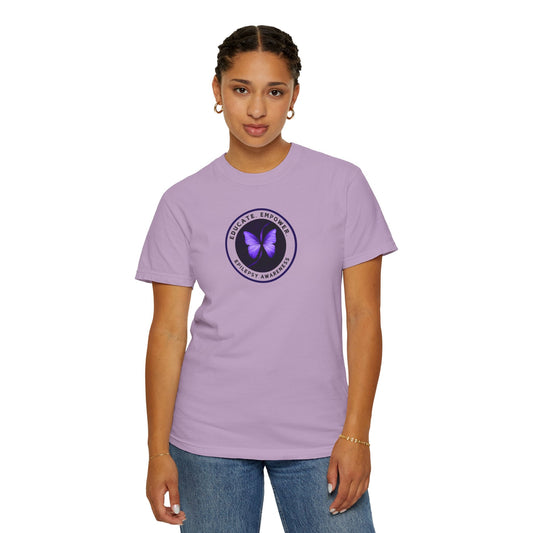 Educate Empower Epilepsy Awareness Unisex Garment - Dyed T - shirt - T - Shirt - Epileptic Al’s Shop