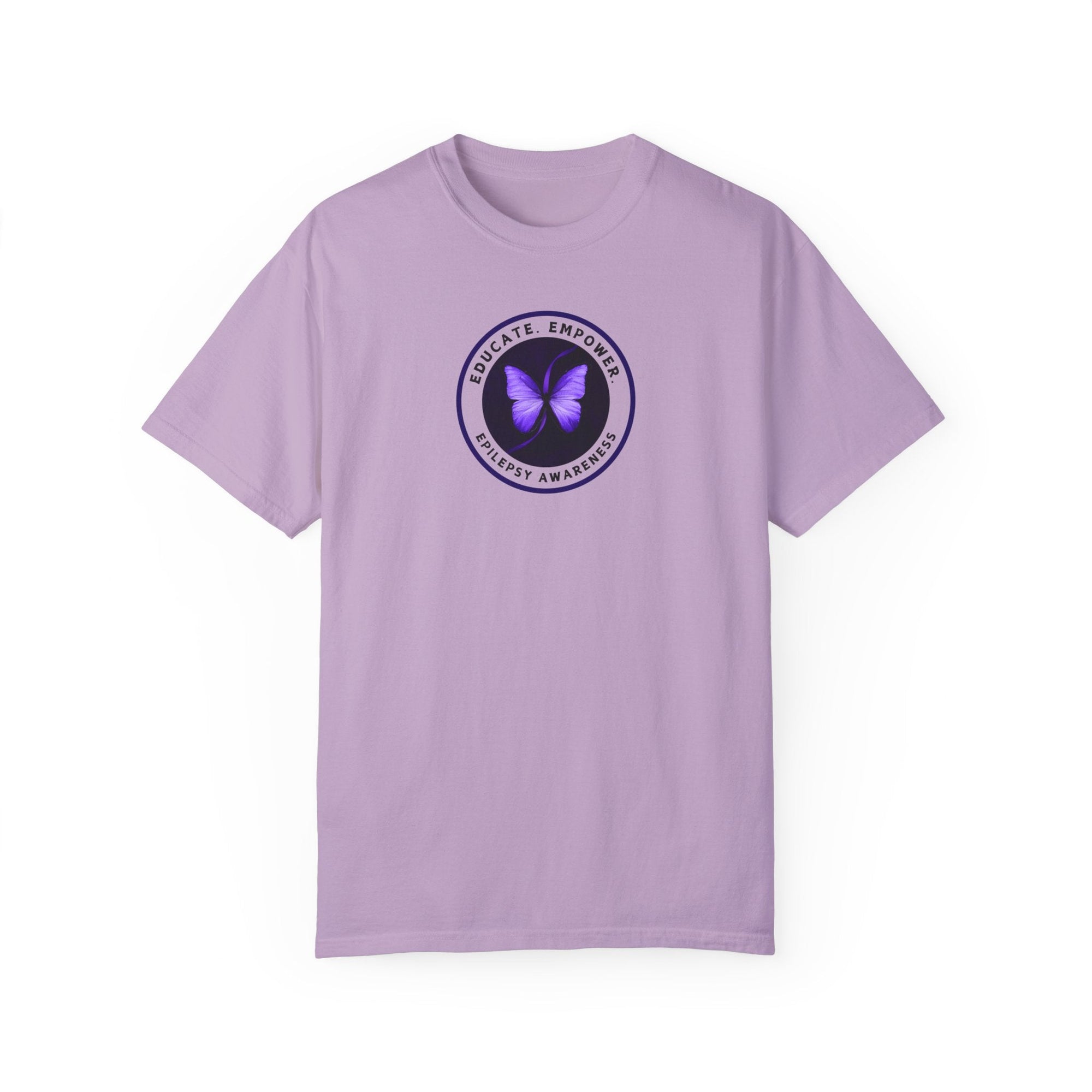 Educate Empower Epilepsy Awareness Unisex Garment - Dyed T - shirt - T - Shirt - Epileptic Al’s Shop