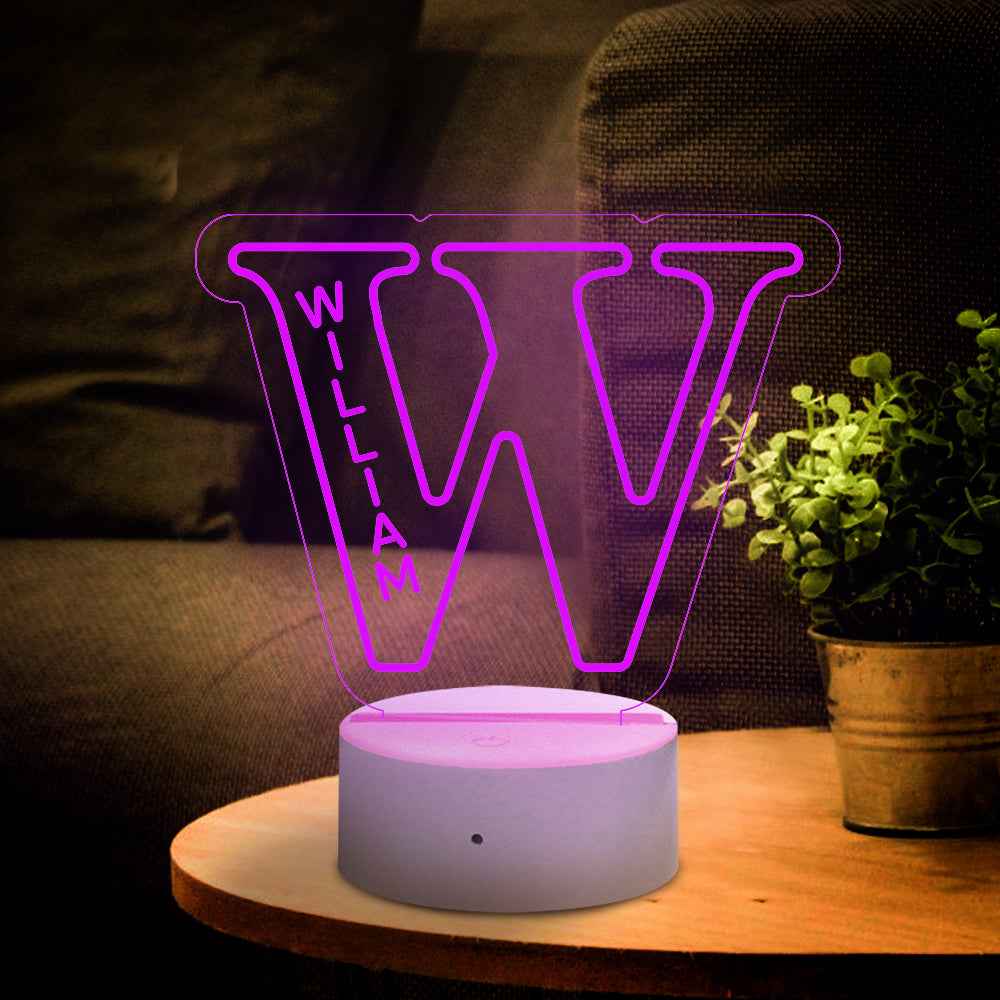 LED A–Z Personalized Lamp | “Yes, It’s Your Name. Obviously.”