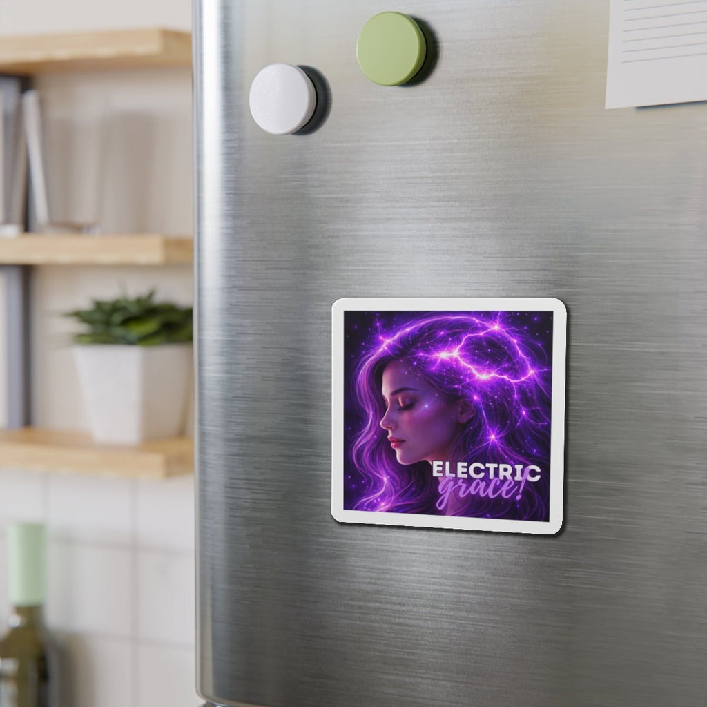 Electric Grace Magnet – Purple Energy Art Design - Magnets, Indoor & Outdoor - EpiAl's Shop