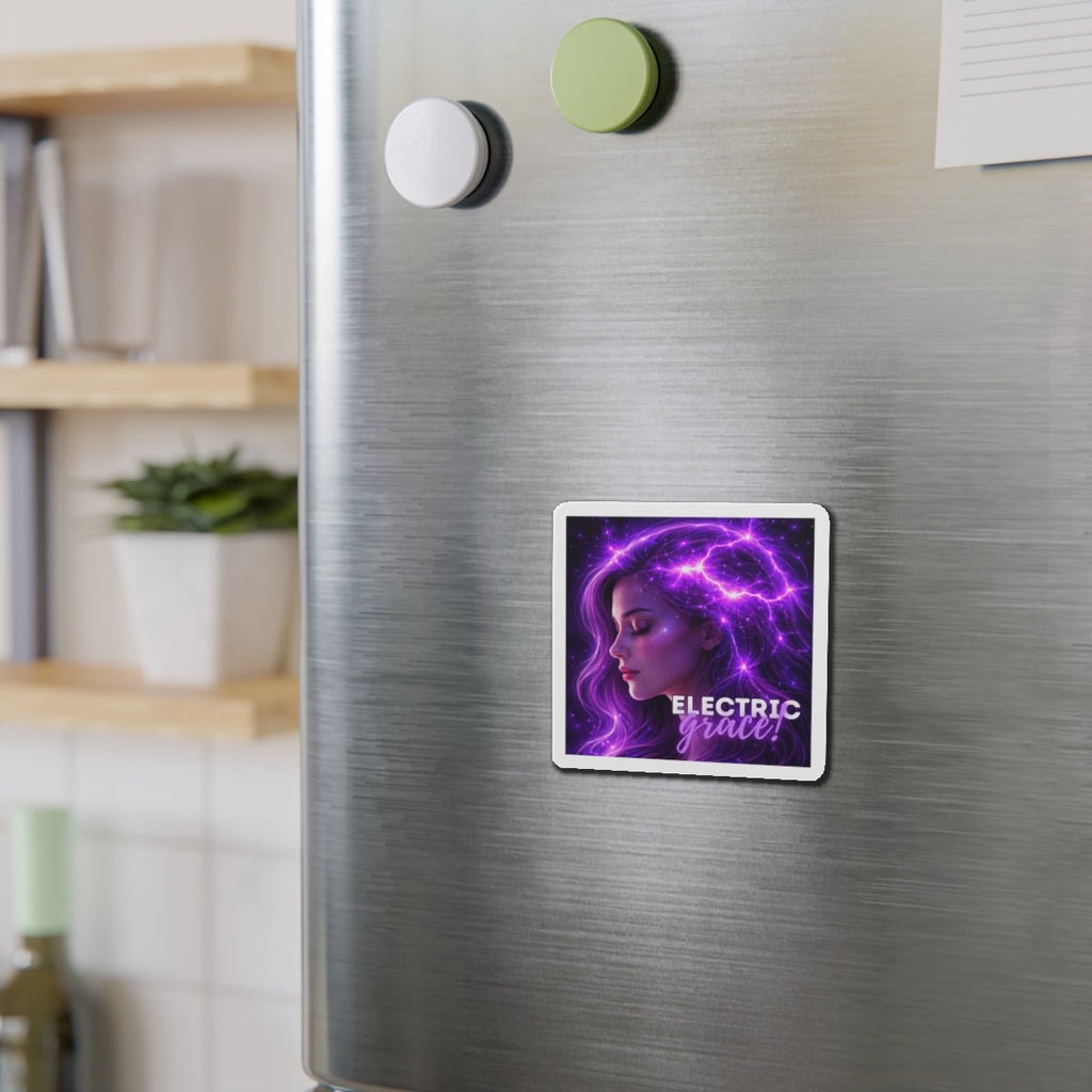Electric Grace Magnet – Purple Energy Art Design - Magnets, Indoor & Outdoor - EpiAl's Shop