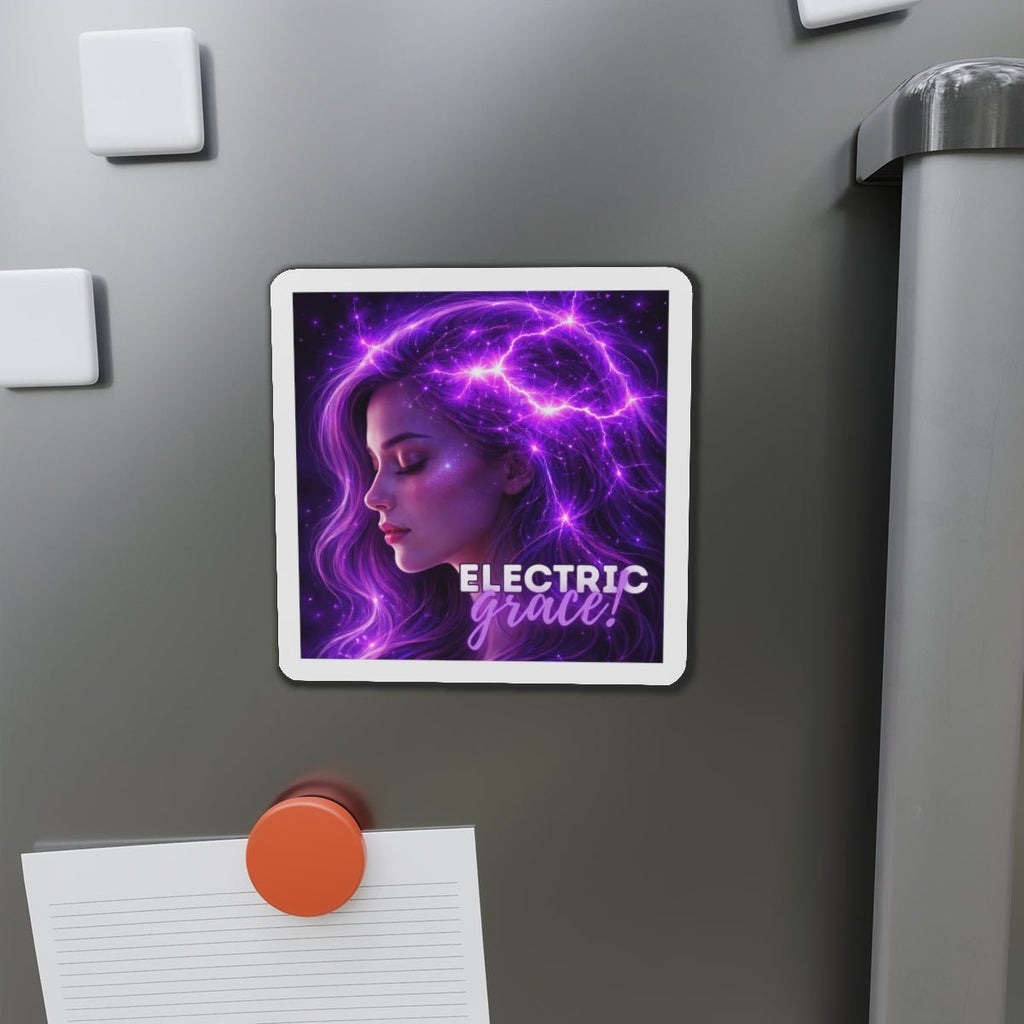Electric Grace Magnet – Purple Energy Art Design - Magnets, Indoor & Outdoor - EpiAl's Shop