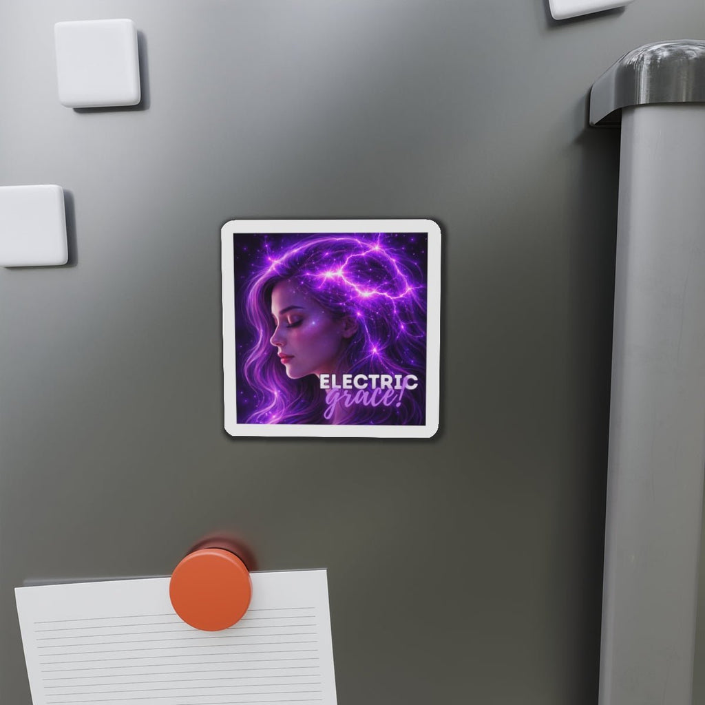 Electric Grace Magnet – Purple Energy Art Design - Magnets, Indoor & Outdoor - EpiAl's Shop