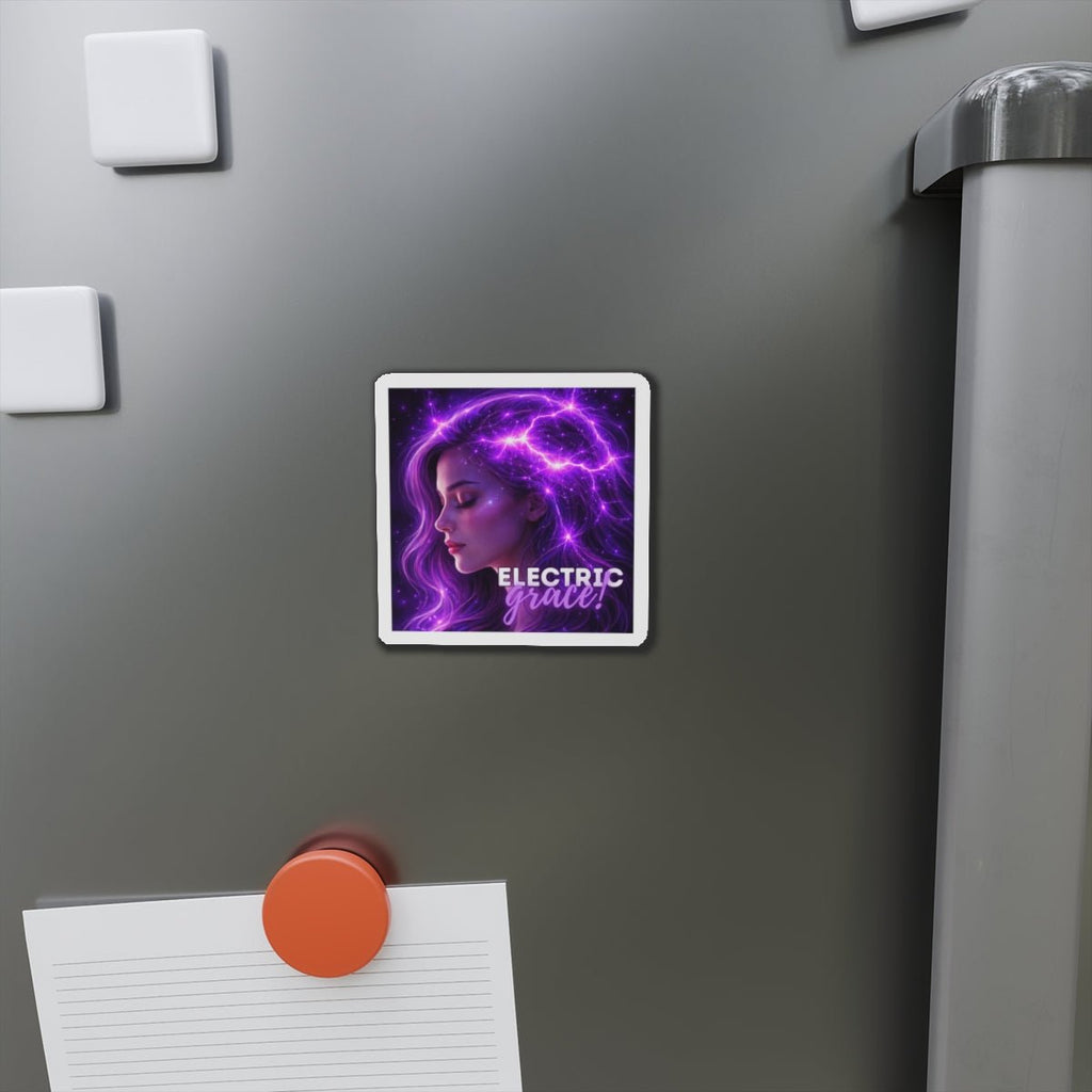 Electric Grace Magnet – Purple Energy Art Design - Magnets, Indoor & Outdoor - EpiAl's Shop
