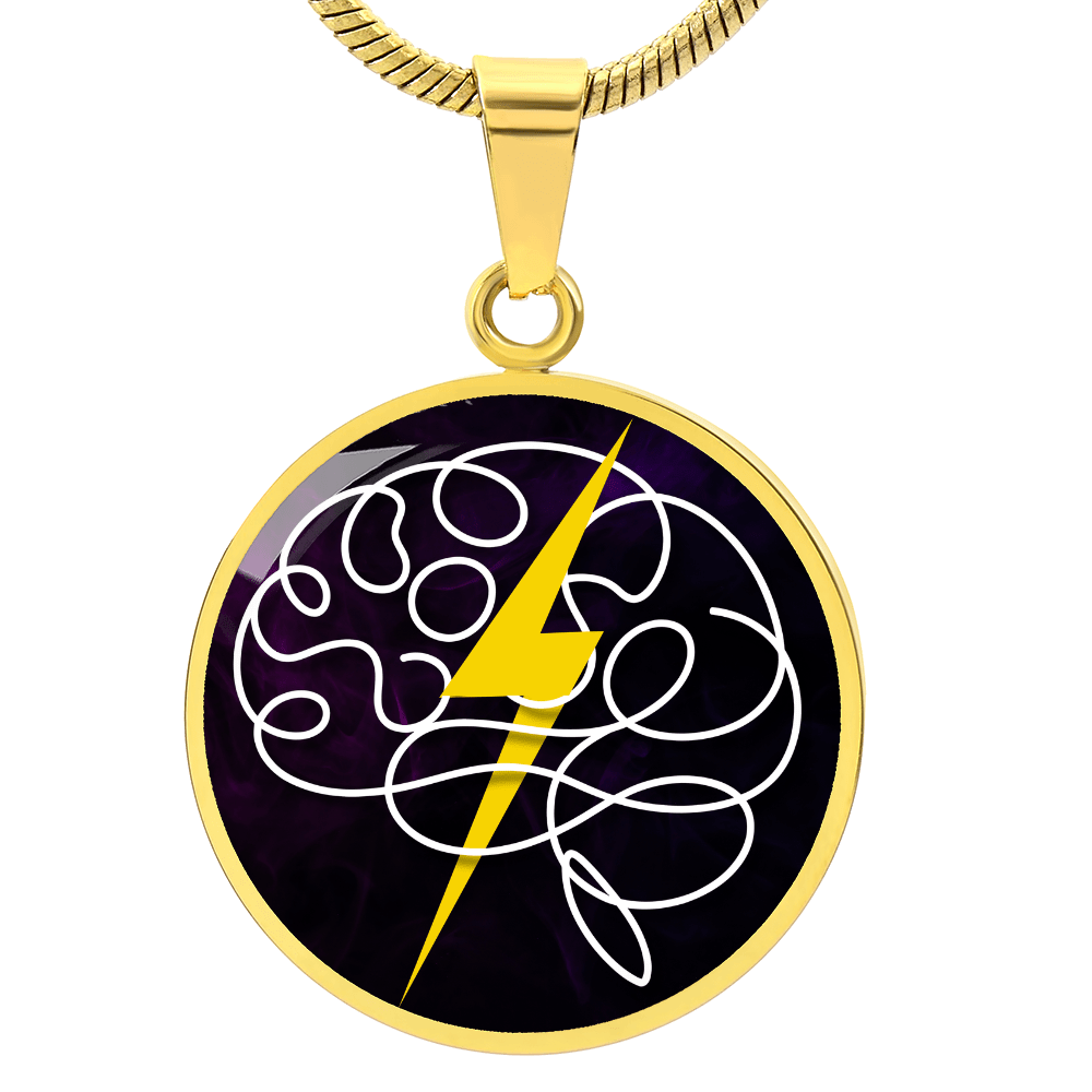Electric Mind Brain Lightning Necklace - Jewelry, Necklaces - EpiAl's Shop