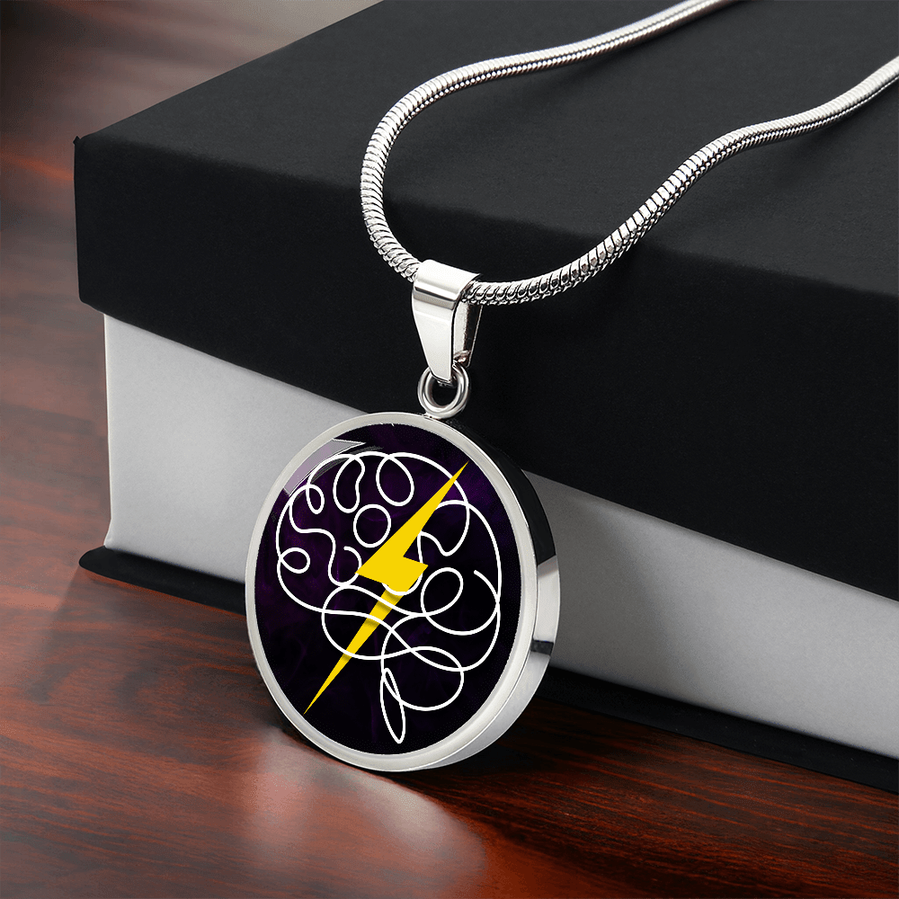 Electric Mind Brain Lightning Necklace - Jewelry, Necklaces - EpiAl's Shop