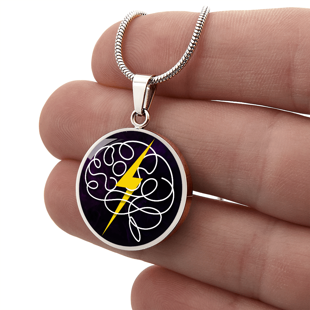Electric Mind Brain Lightning Necklace - Jewelry, Necklaces - EpiAl's Shop