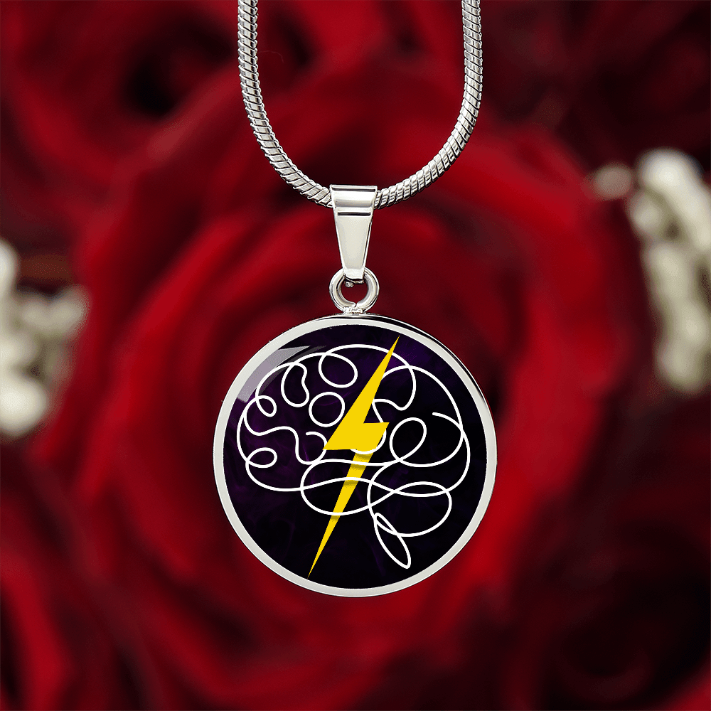 Electric Mind Brain Lightning Necklace - Jewelry, Necklaces - EpiAl's Shop