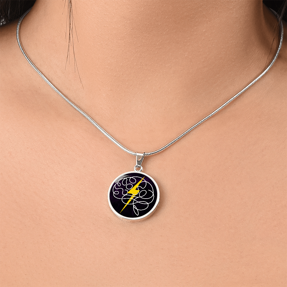 Electric Mind Brain Lightning Necklace - Jewelry, Necklaces - EpiAl's Shop