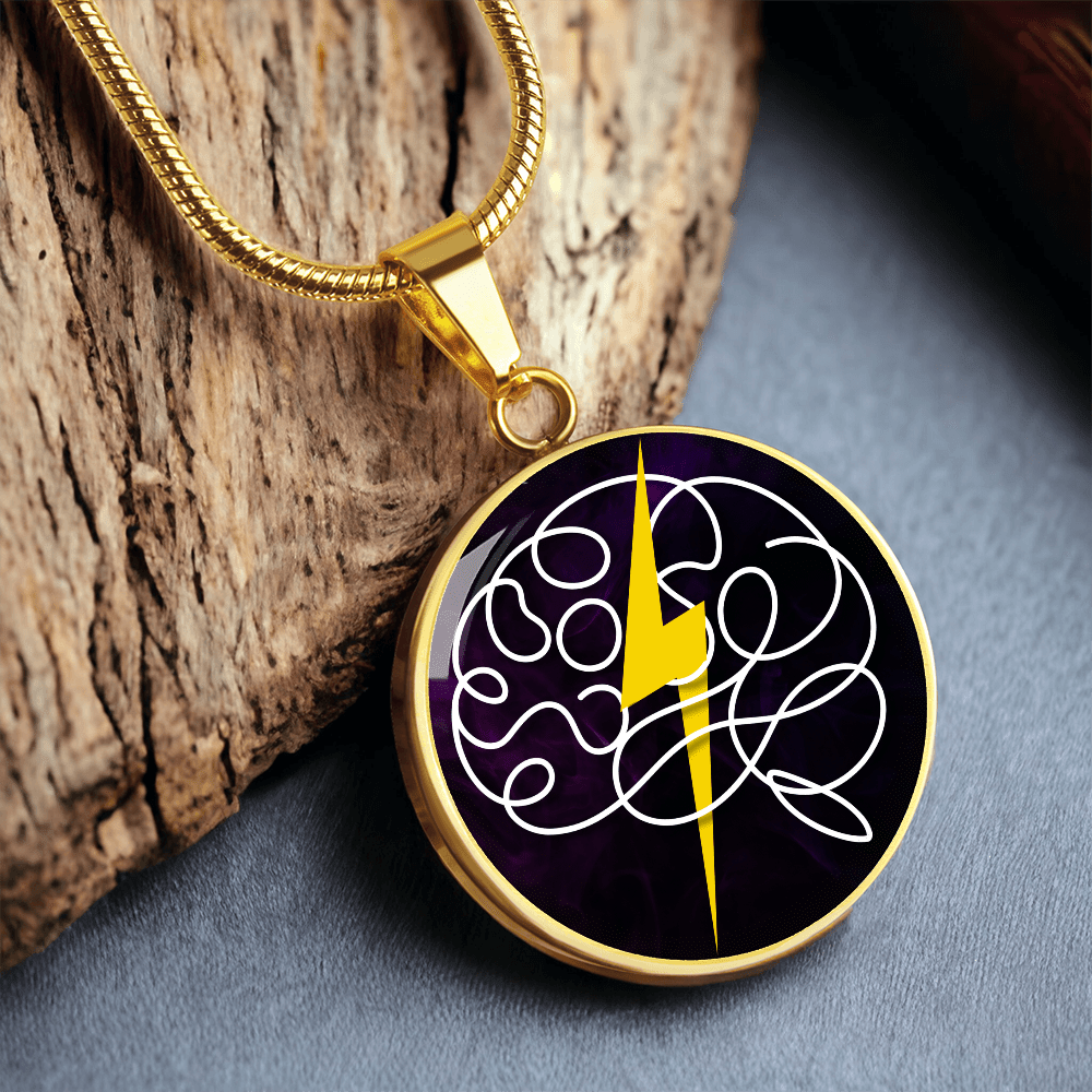 Electric Mind Brain Lightning Necklace - Jewelry, Necklaces - EpiAl's Shop