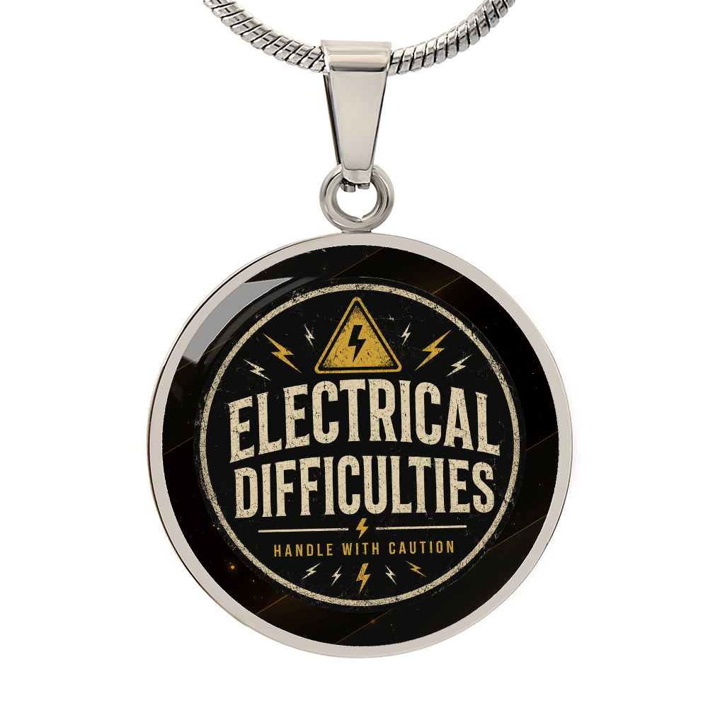 Electrical Difficulties Subtle Epilepsy Awareness Necklace - Jewelry, Necklaces - EpiAl's Shop