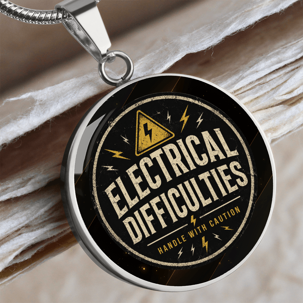 Electrical Difficulties Subtle Epilepsy Awareness Necklace - Jewelry, Necklaces - EpiAl's Shop
