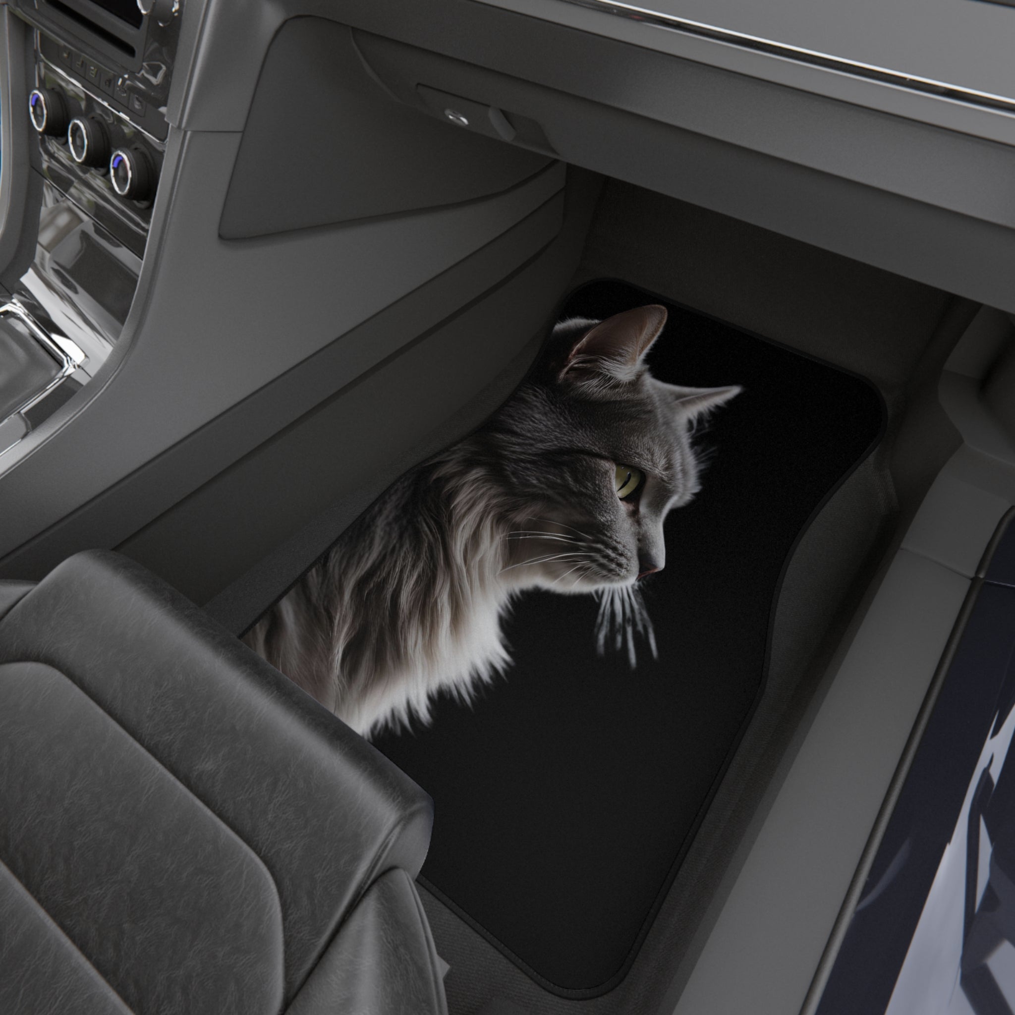 Elegant Cat Car Mats - Set of 4 | Premium Automotive Accessories for Cat Lovers - Accessories, Auto, Spare Tire Covers - EpiAl's Shop