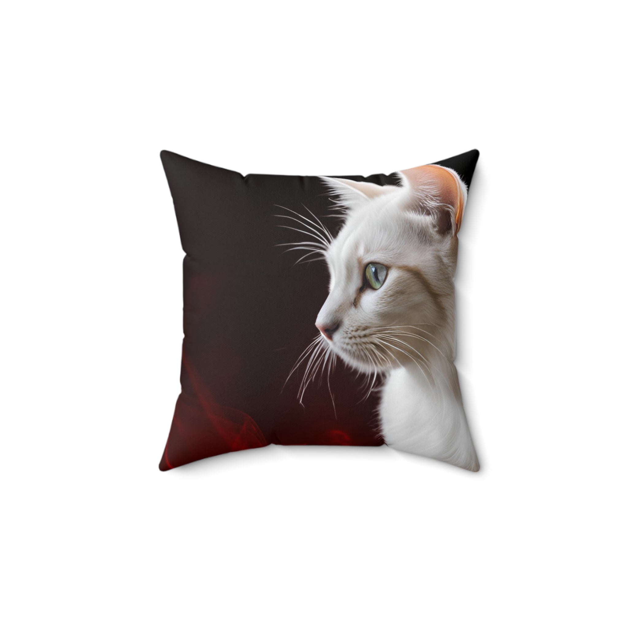 Elegant Cat Profile Square Pillow - Cozy Decor for Cat Lovers - Decor, Home, Pillows - EpiAl's Shop