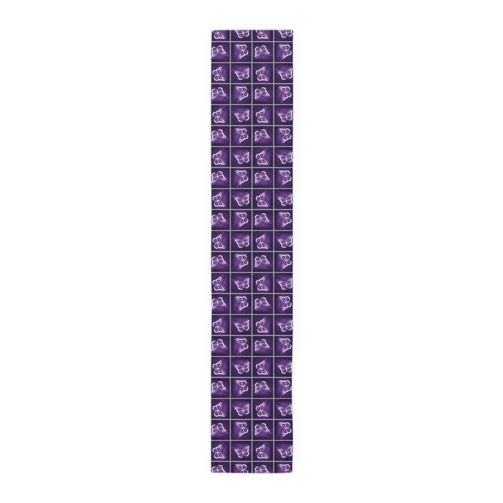 Elegant Purple Butterfly Design Table Runner - Decor, Dining, Table Decor - EpiAl's Shop