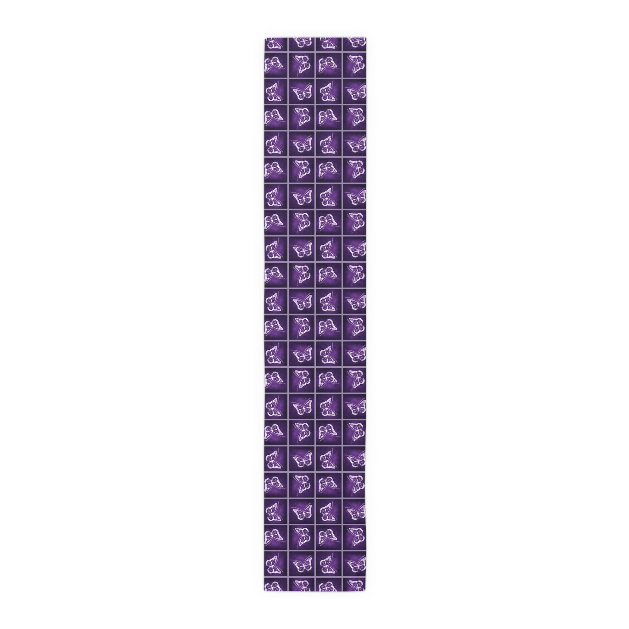 Elegant Purple Butterfly Design Table Runner - Decor, Dining, Table Decor - EpiAl's Shop