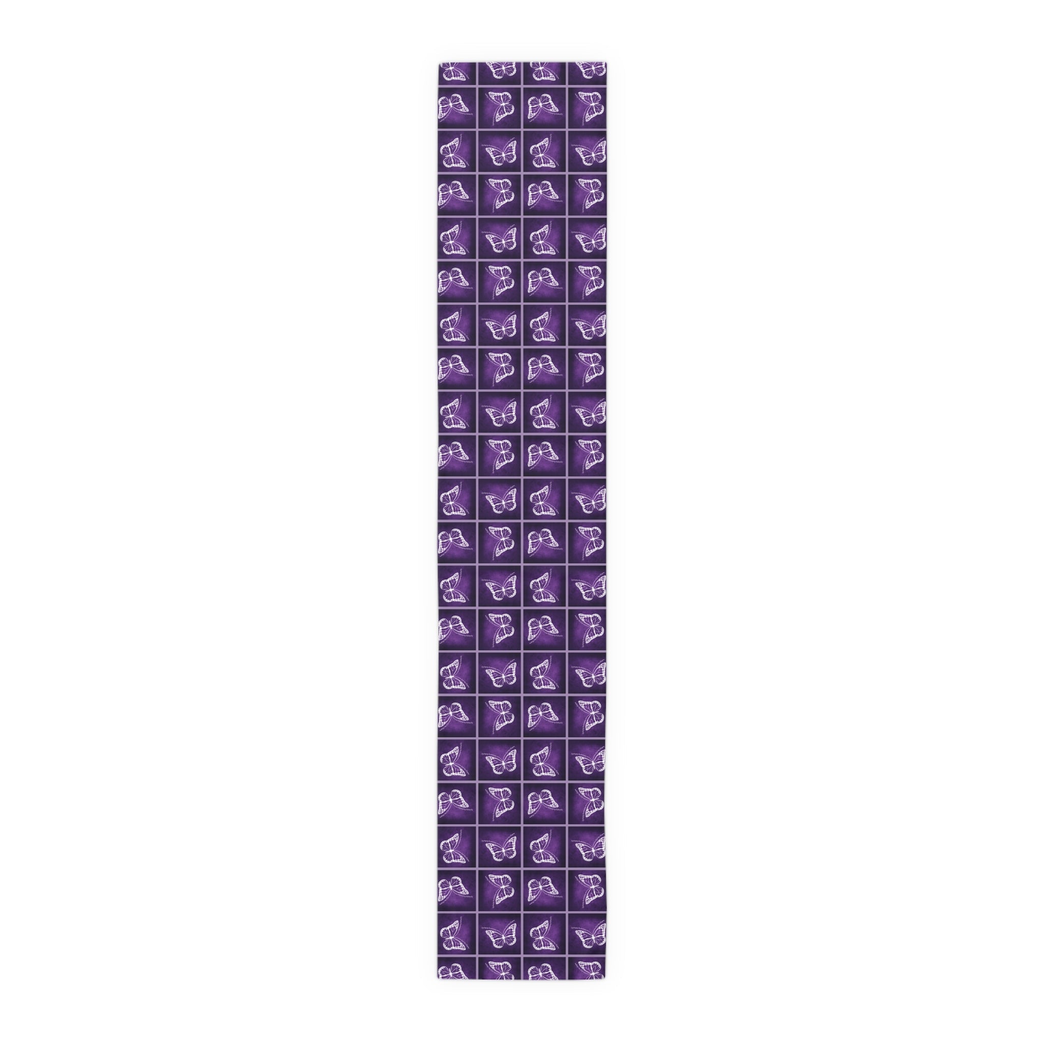 Elegant Purple Butterfly Design Table Runner - Decor, Dining, Table Decor - EpiAl's Shop