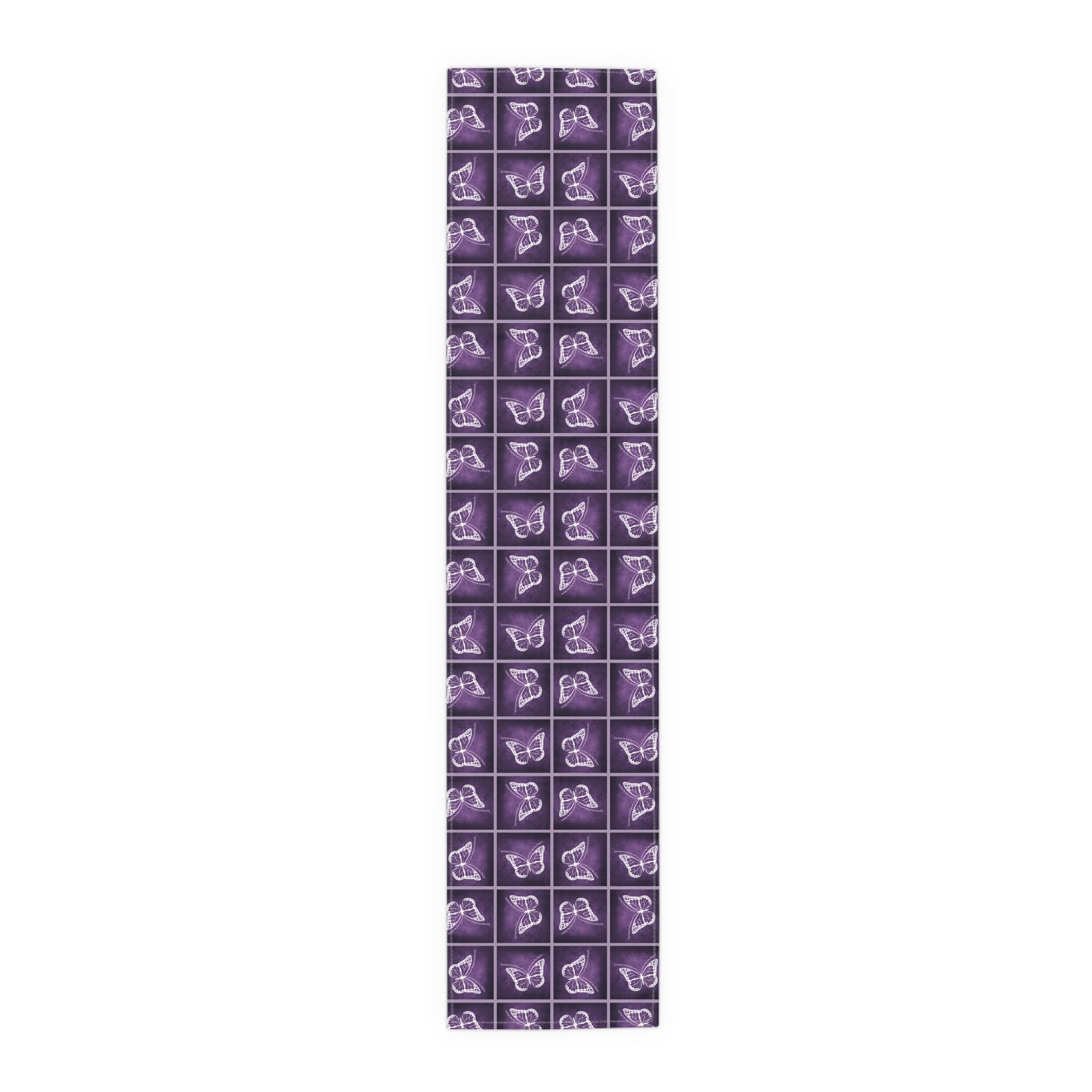 Elegant Purple Butterfly Design Table Runner - Decor, Dining, Table Decor - EpiAl's Shop