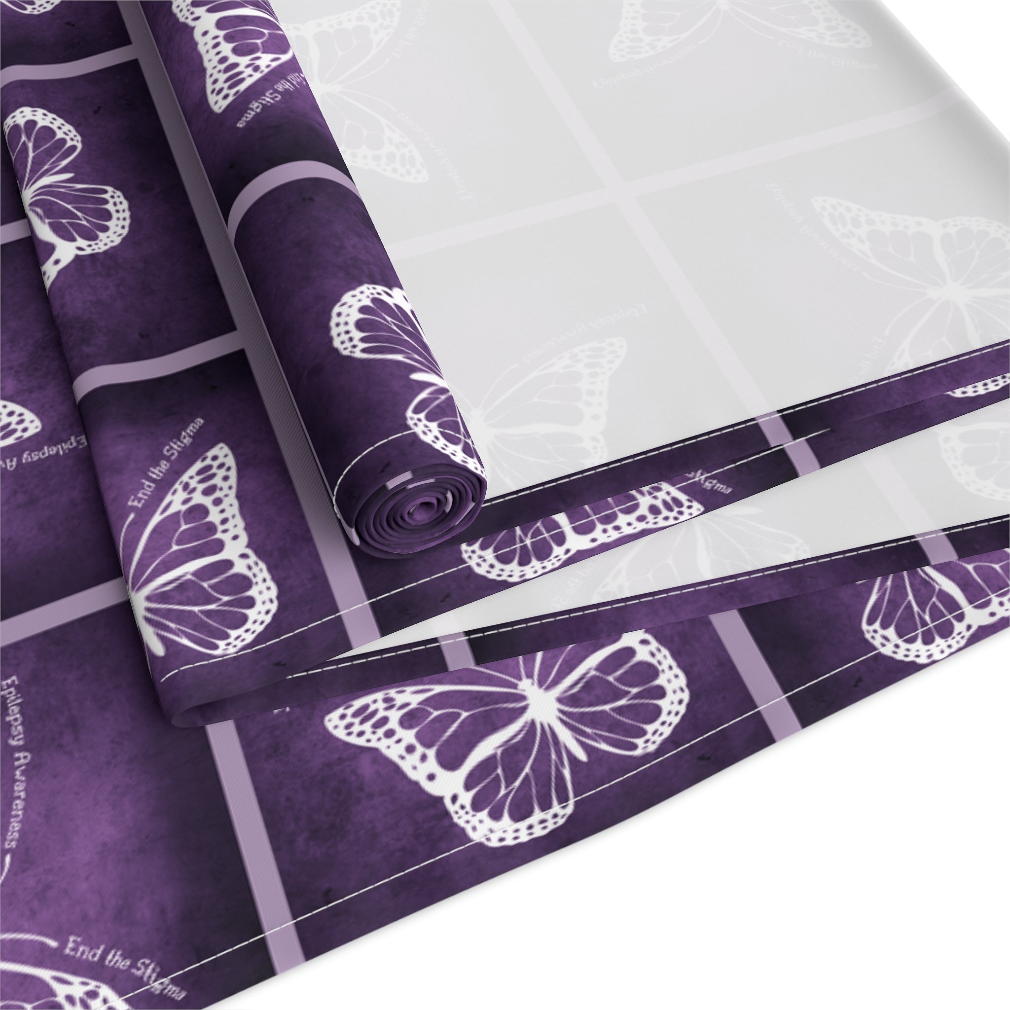 Elegant Purple Butterfly Design Table Runner - Decor, Dining, Table Decor - EpiAl's Shop