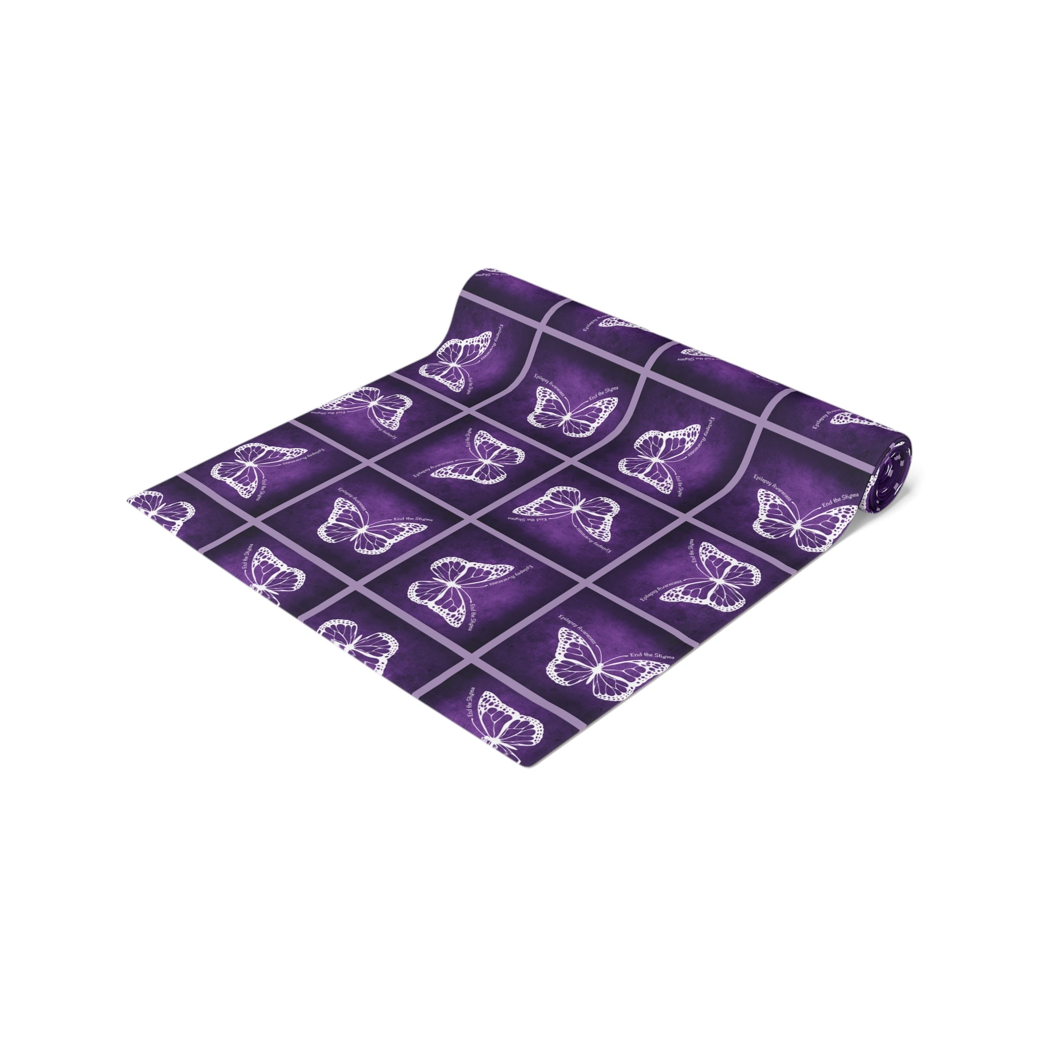 Elegant Purple Butterfly Design Table Runner - Decor, Dining, Table Decor - EpiAl's Shop