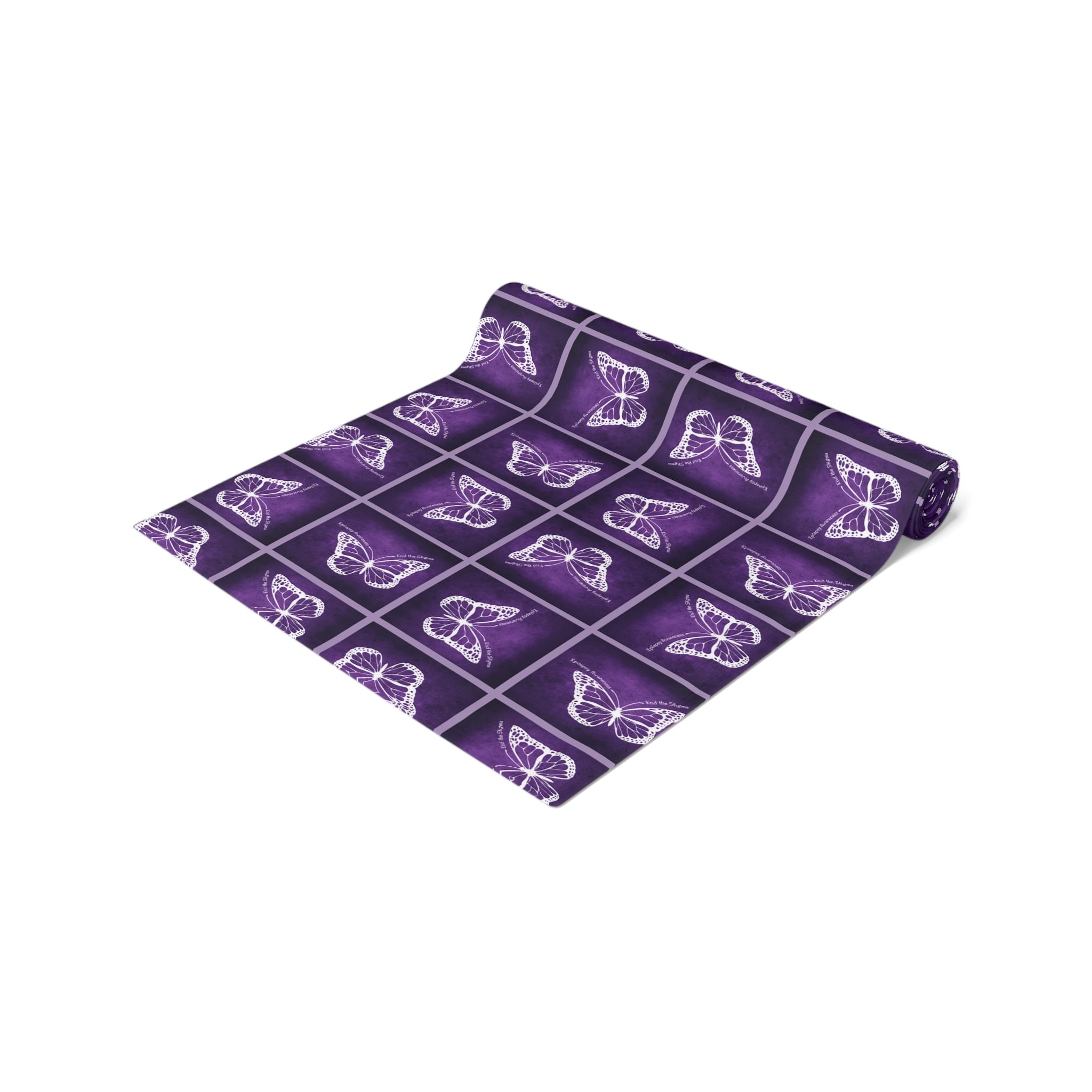 Elegant Purple Butterfly Design Table Runner - Decor, Dining, Table Decor - EpiAl's Shop